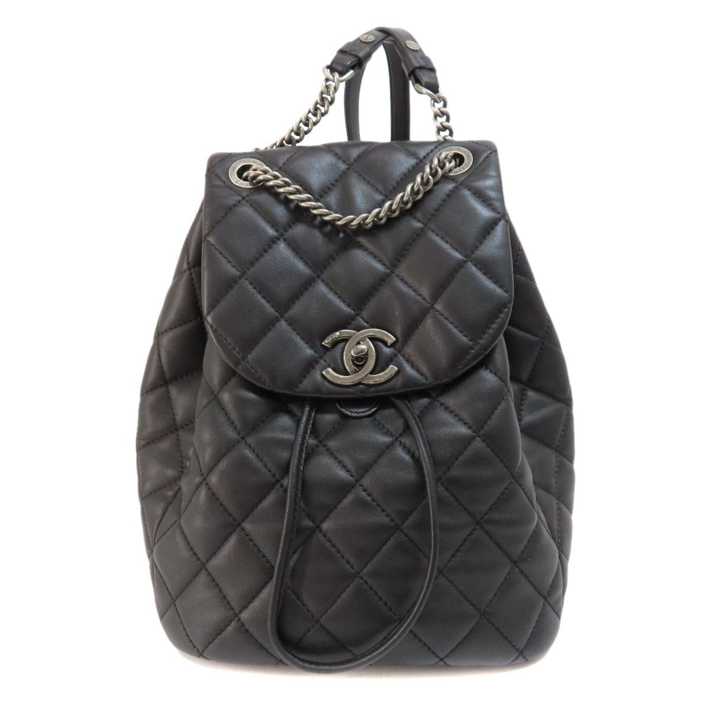 Luxury Chanel Matelasse Coco Mark Backpack/Daypack Lambskin Women's