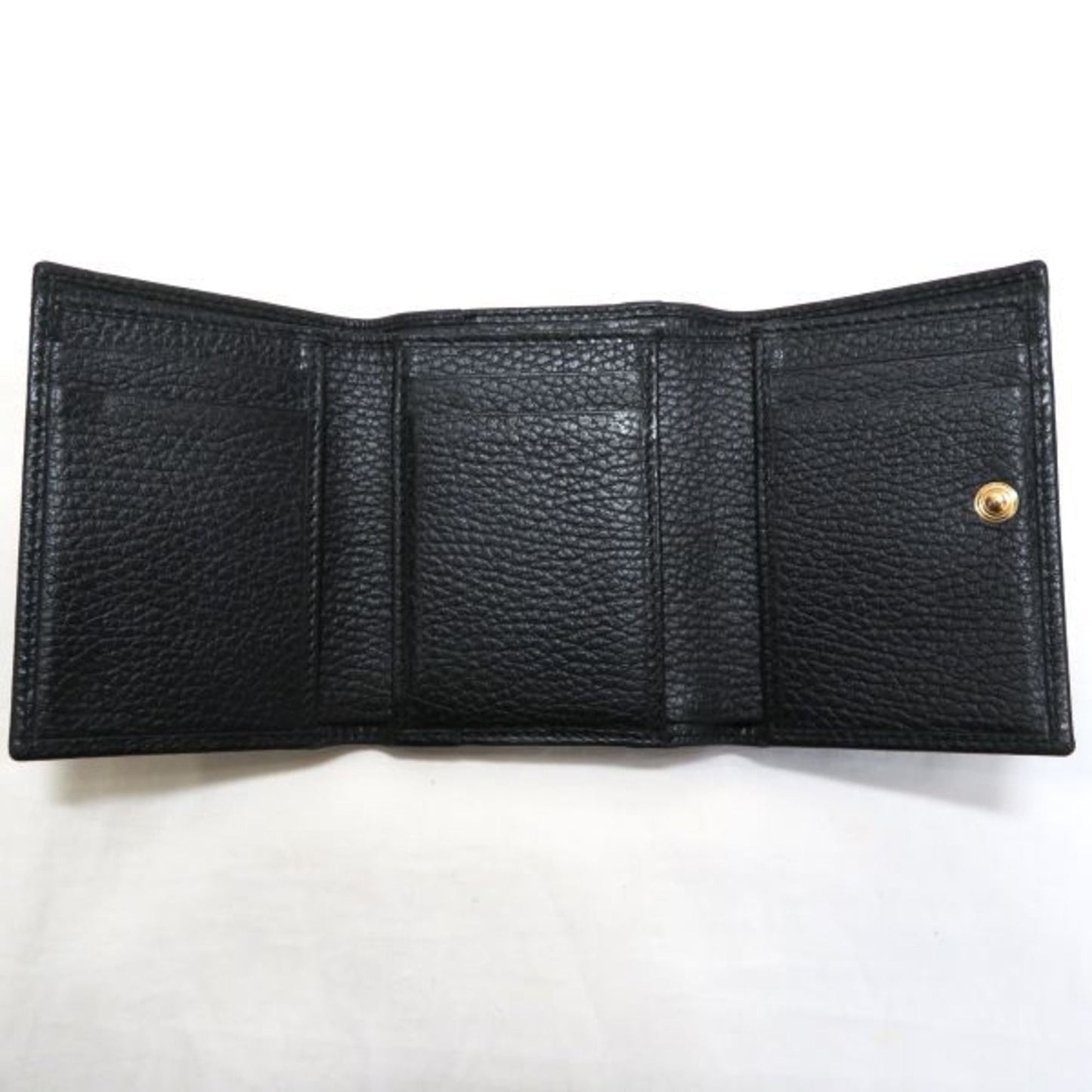 Luxury Gucci Petit Marmont leather tri-fold wallet ladies