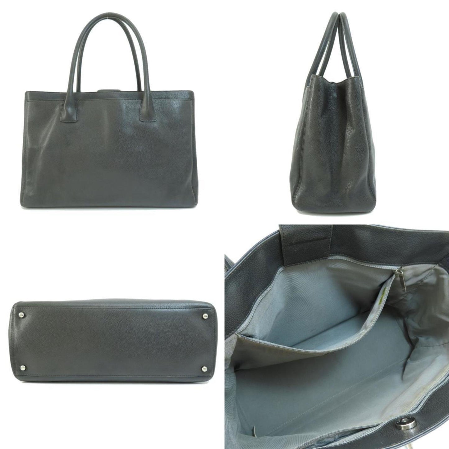 Luxury Chanel Cocomark Tote Bag Caviar Skin Women's