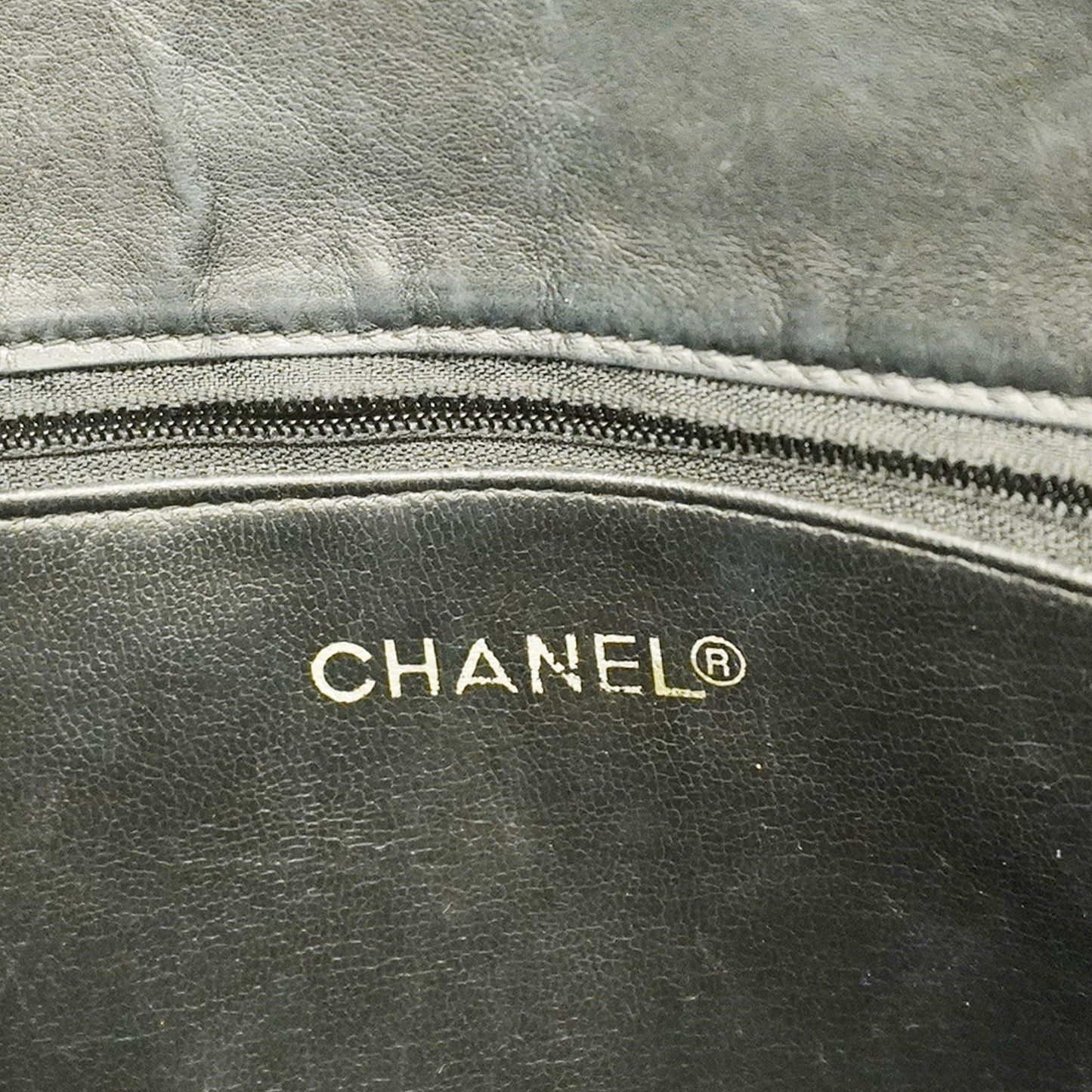 CHANEL  Matelasse Chain Shoulder Leather Shoulder Bag Black
