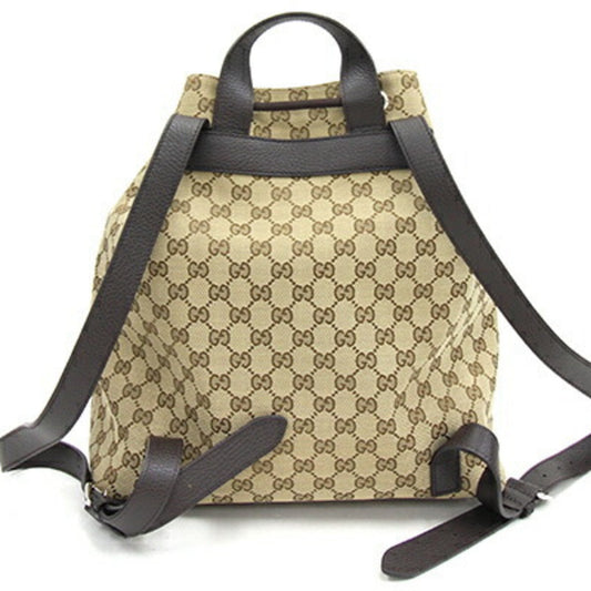 Luxury Gucci Trending 2025 Backpack GG Canvas 449175 Beige Leather Men Women