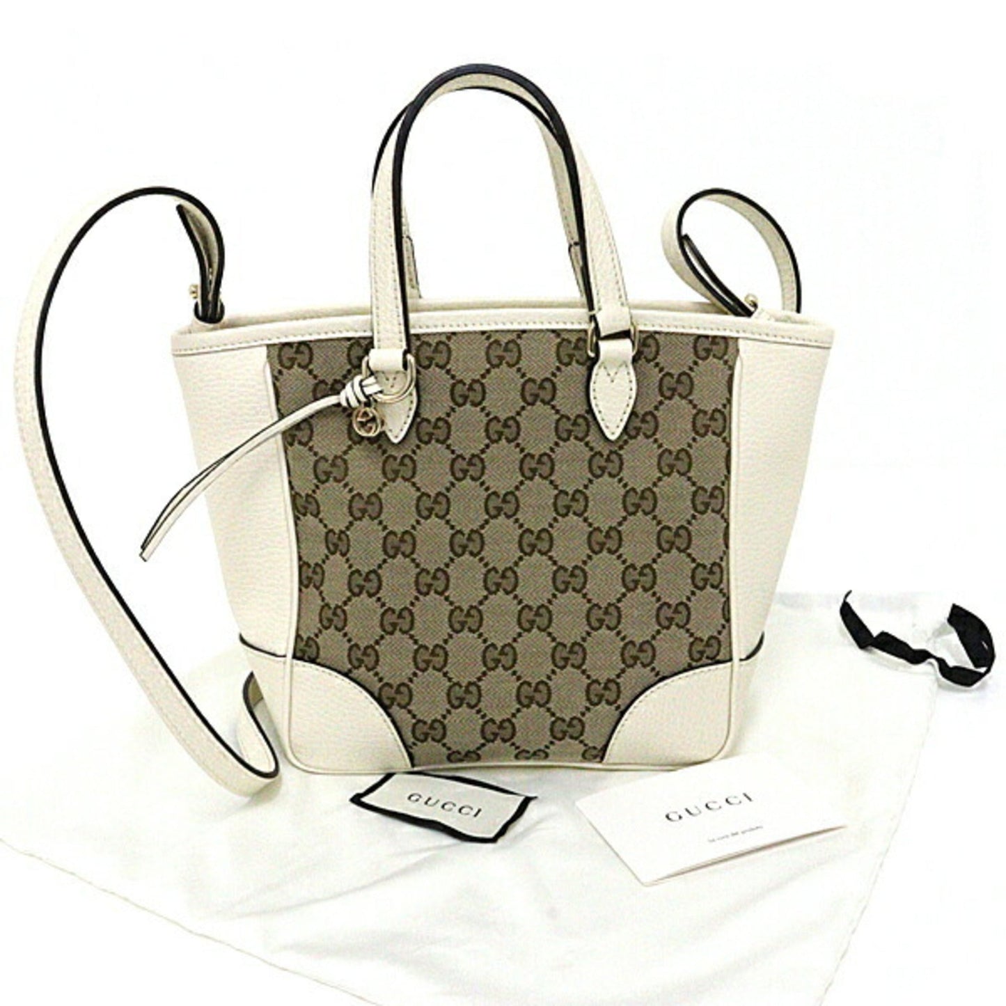 Luxury Gucci Trending 2025 bag handbag shoulder GG canvas 449241 white beige