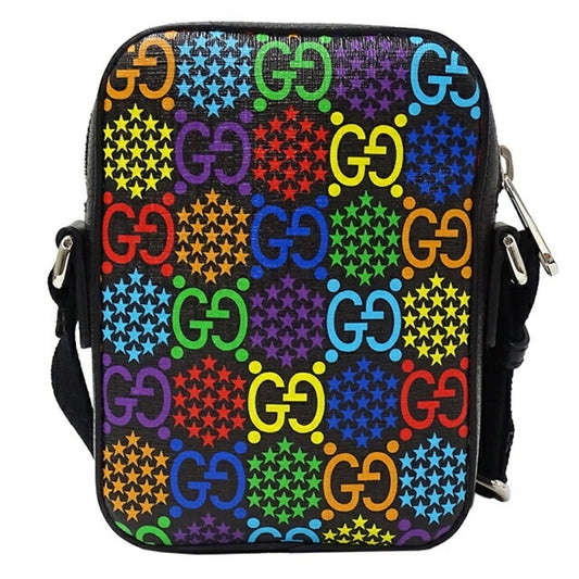 Luxury Gucci Trending 2025 bag ladies men's psychedelic shoulder black multicolor