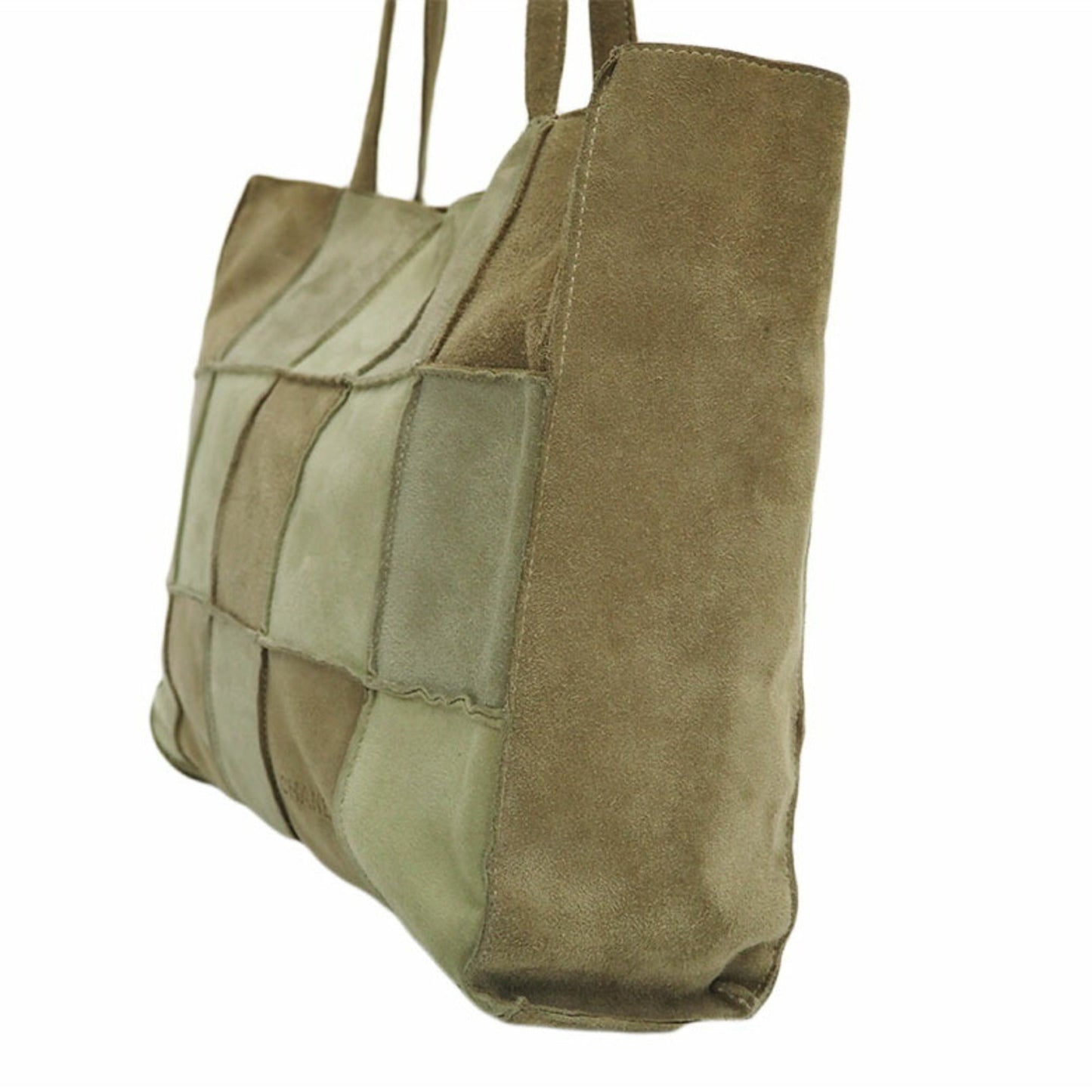 Luxury Chanel Suede Patchwork Shoulder Tote Bag Beige 6th Series Ladies