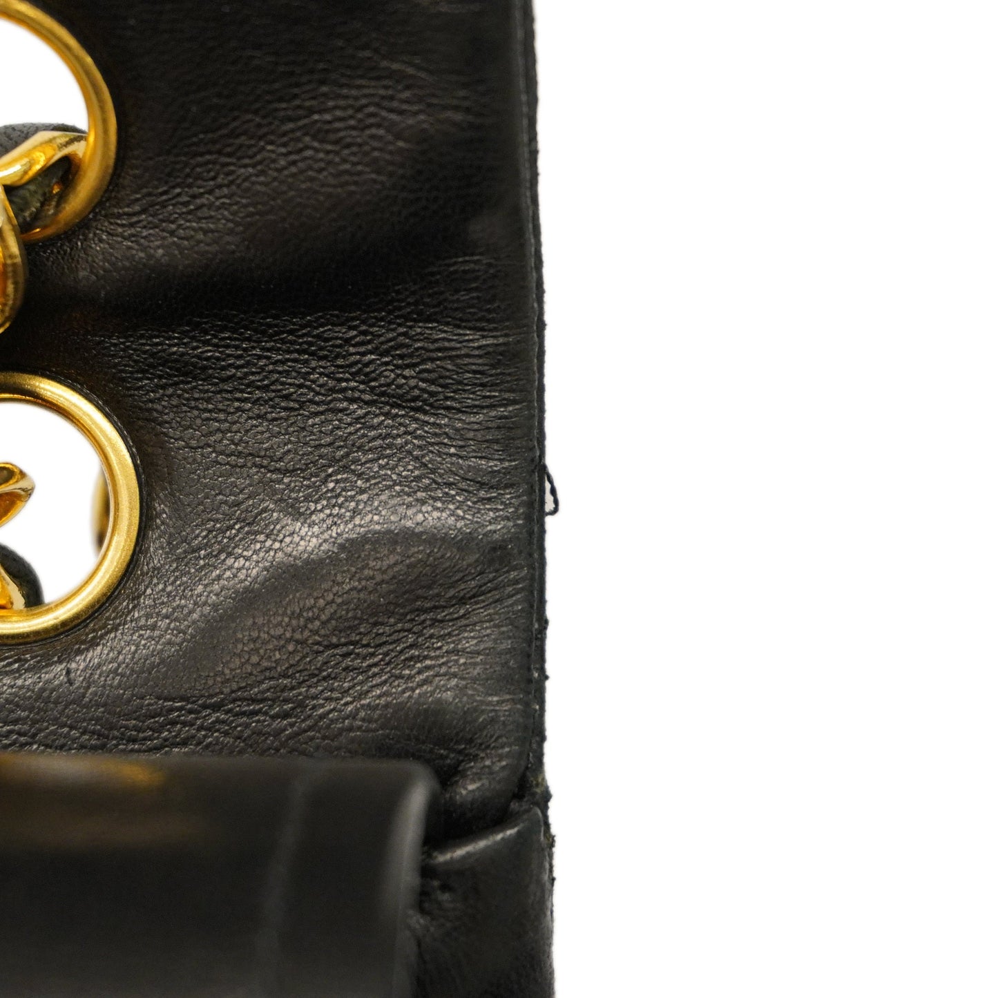 CHANEL  Matelasse W Flap W Chain Lambskin Women's Leather Shoulder Bag Black