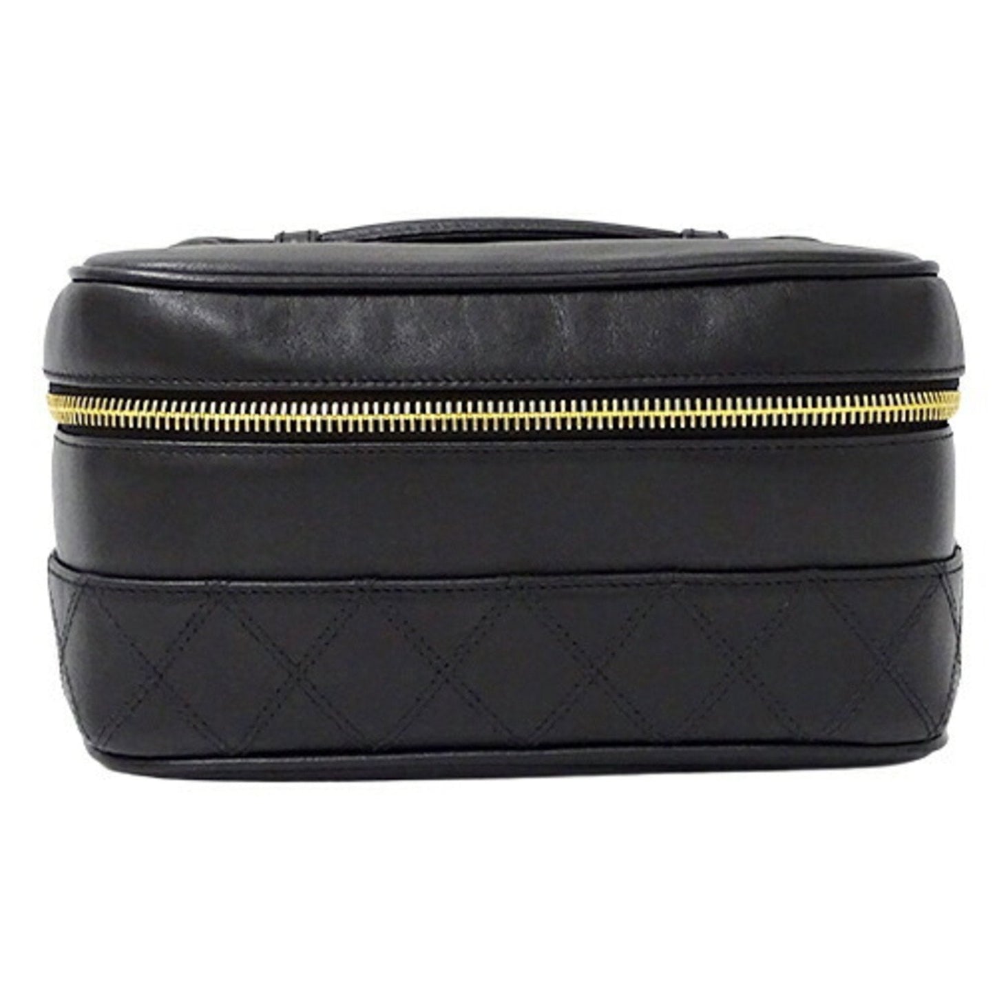 Luxury Chanel Bag Bicolore Women's Handbag Vanity Leather Black A01618