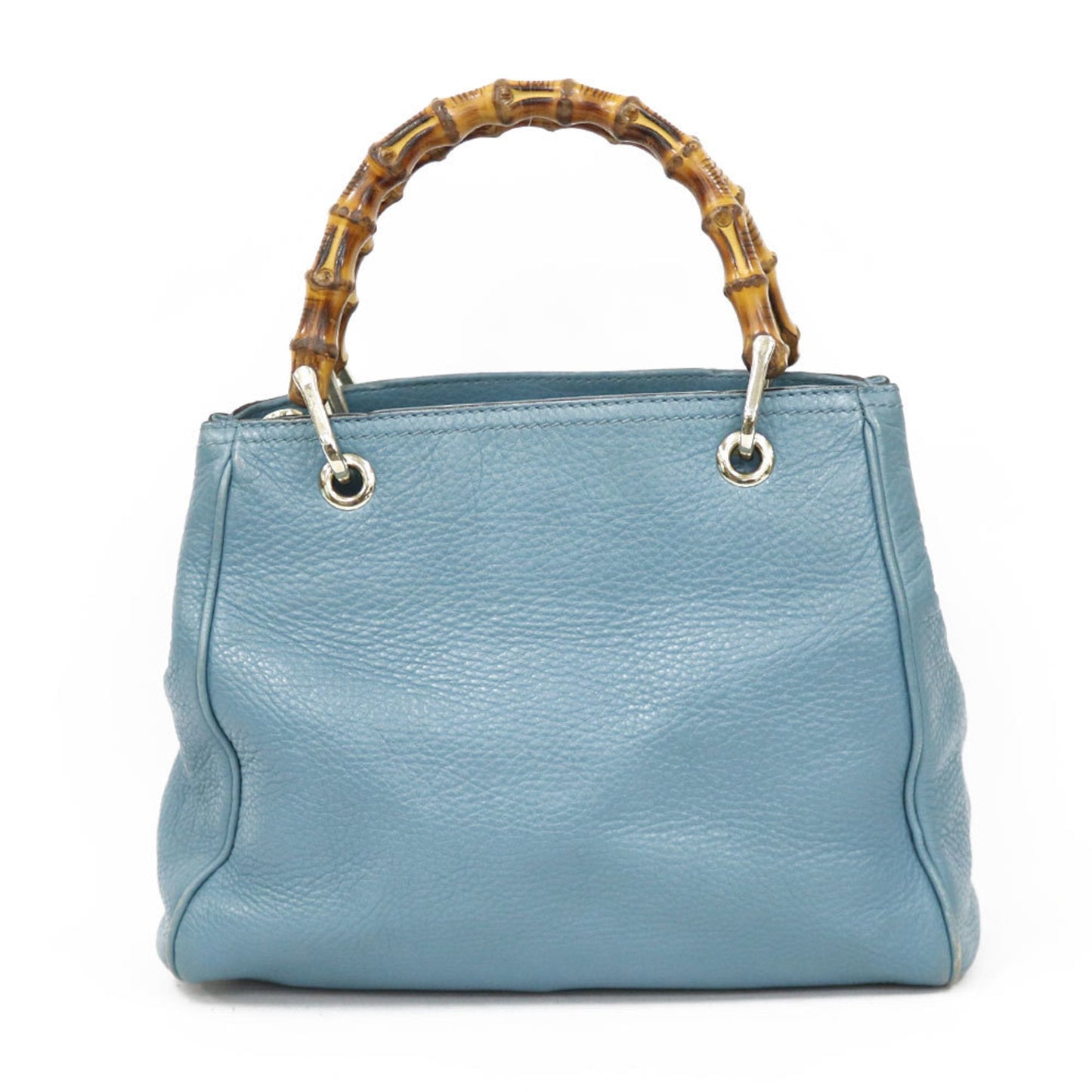 Luxury Gucci Shoulder Bag Bamboo Handbag Blue Ladies