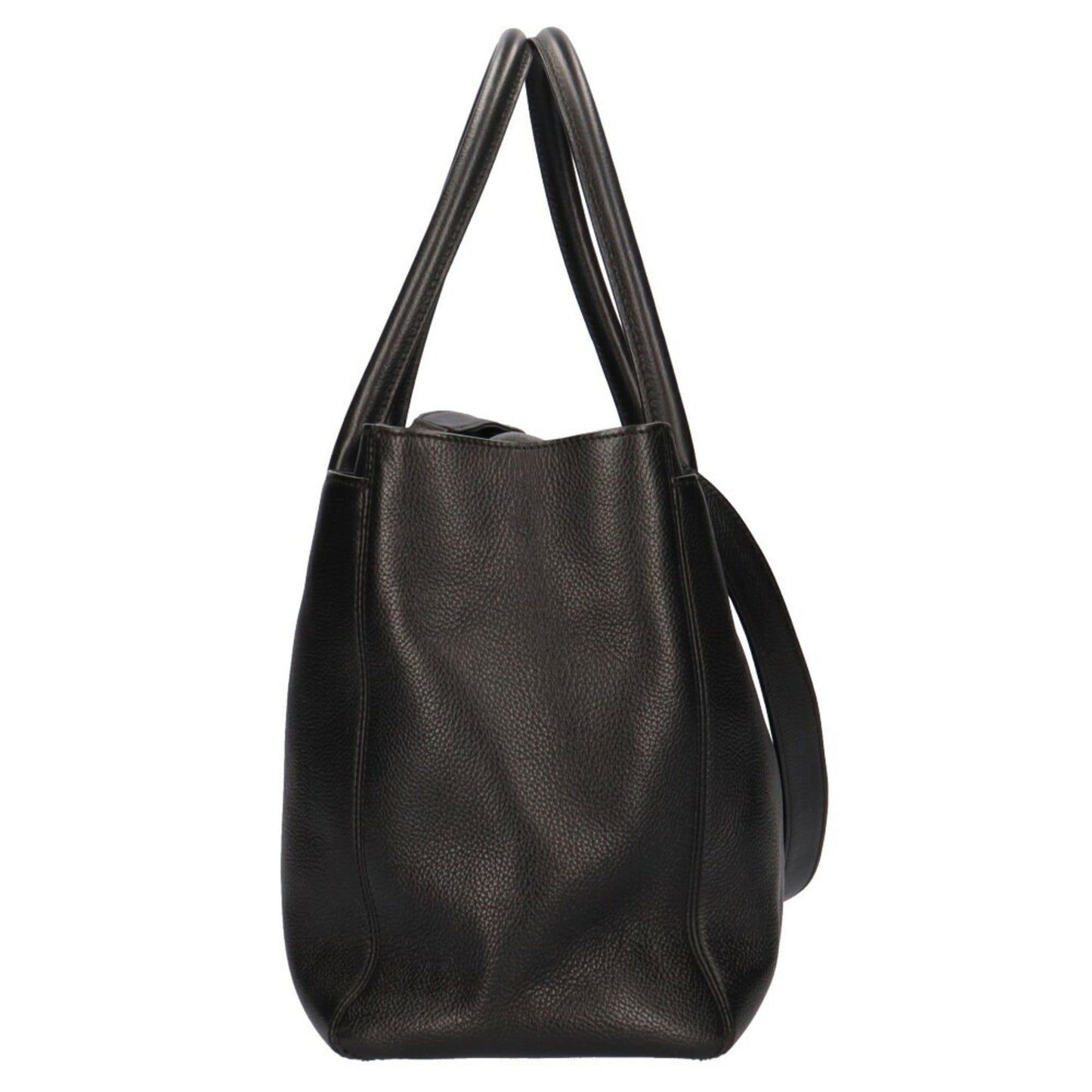 Luxury Chanel executive shoulder bag leather black ladies
