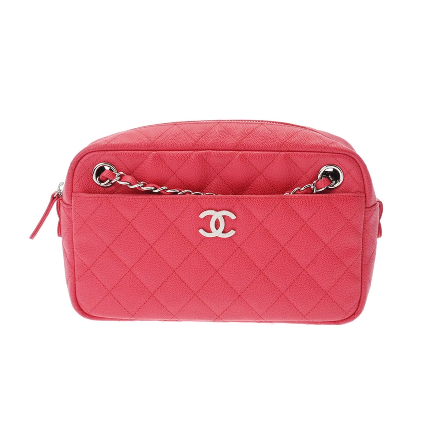 Luxury Chanel Matelasse Chain Shoulder Sold Product Pink A91731 Women's Caviar Skin Bag