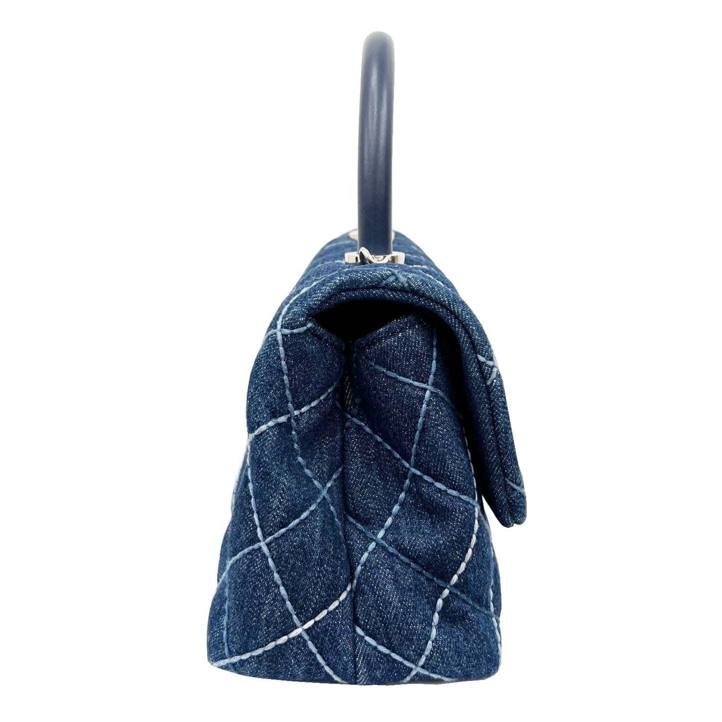 CHANEL Coco Handle XS Flap Bag 24 Shoulder Handbag Matelasse 27 Series A92990 Ladies Blue