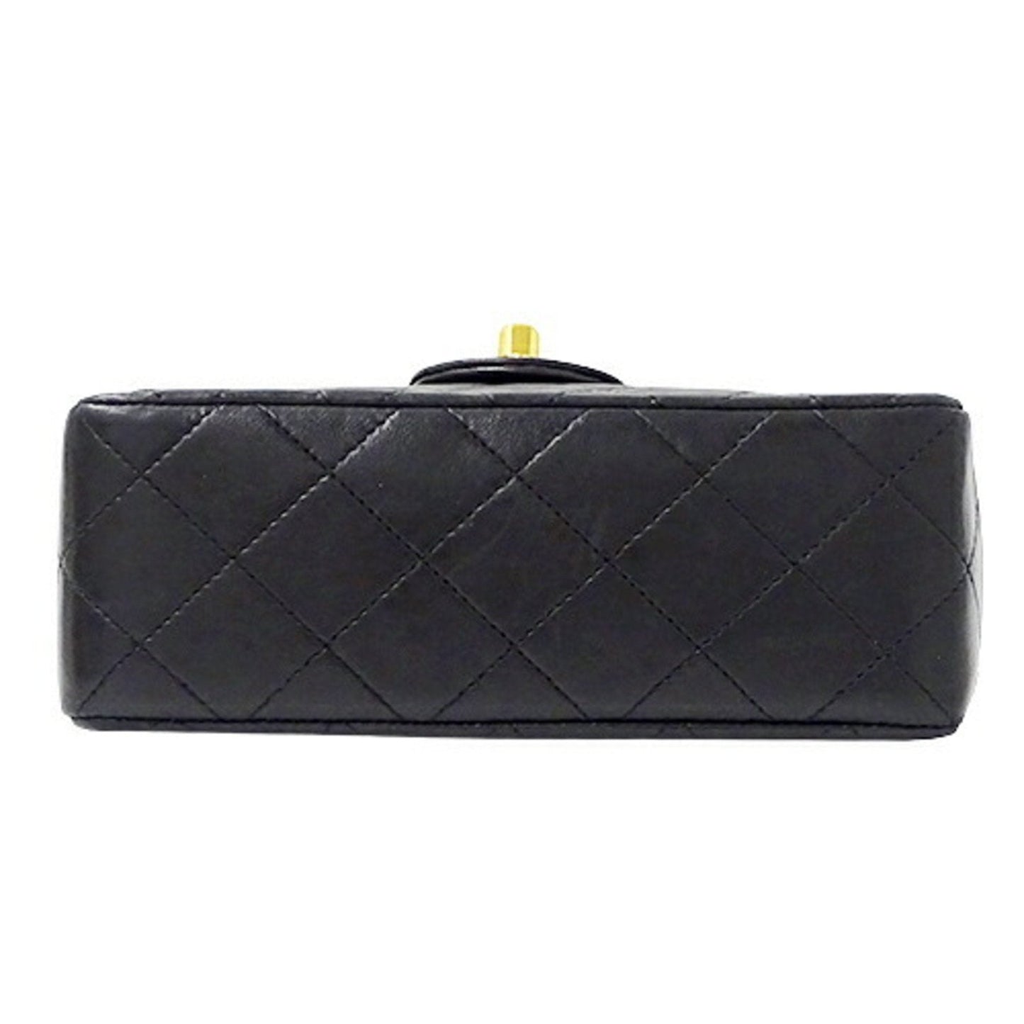 Luxury Chanel bag matelasse lady's shoulder chain lambskin black