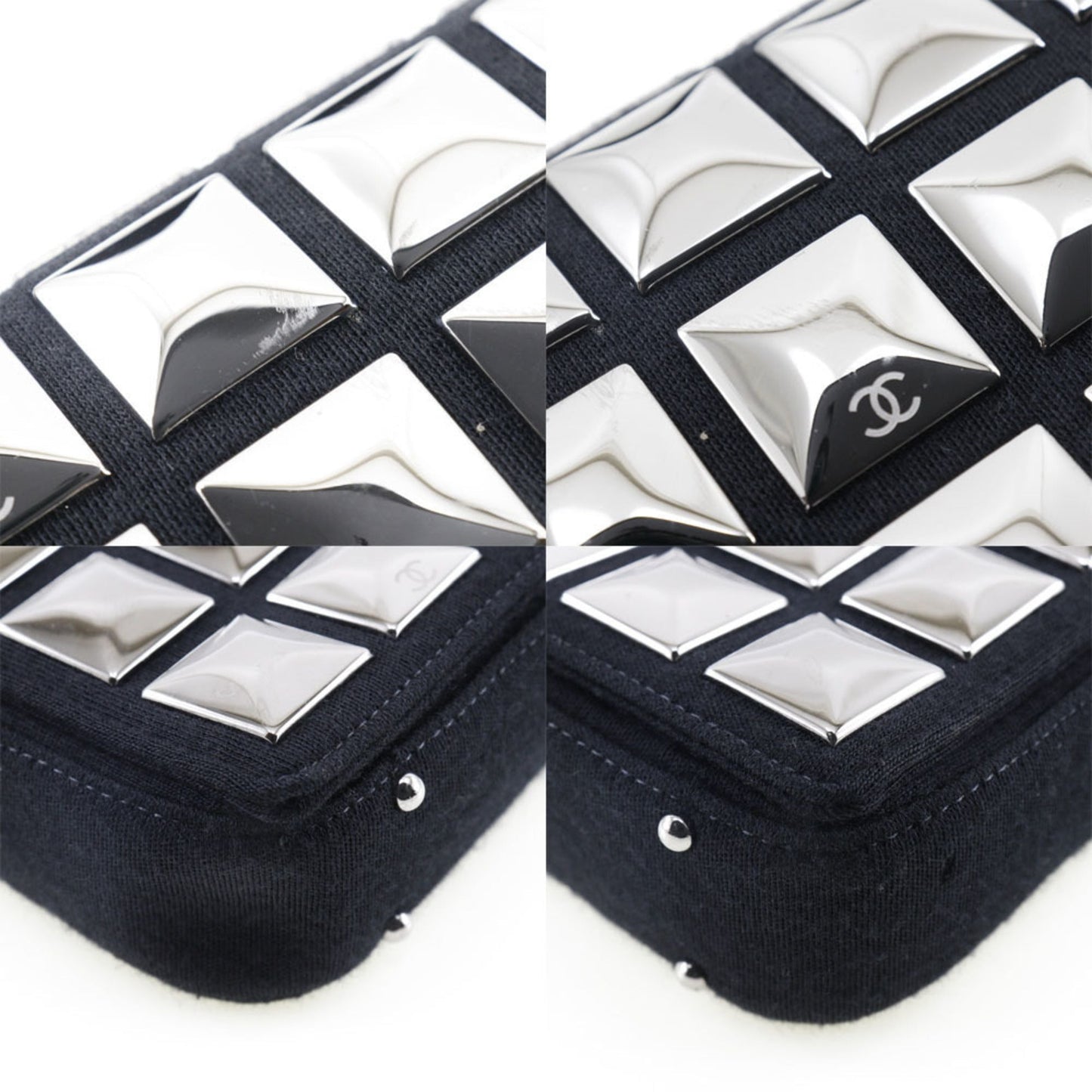 Luxury Chanel ice cube shoulder bag chocolate bar cotton black ladies