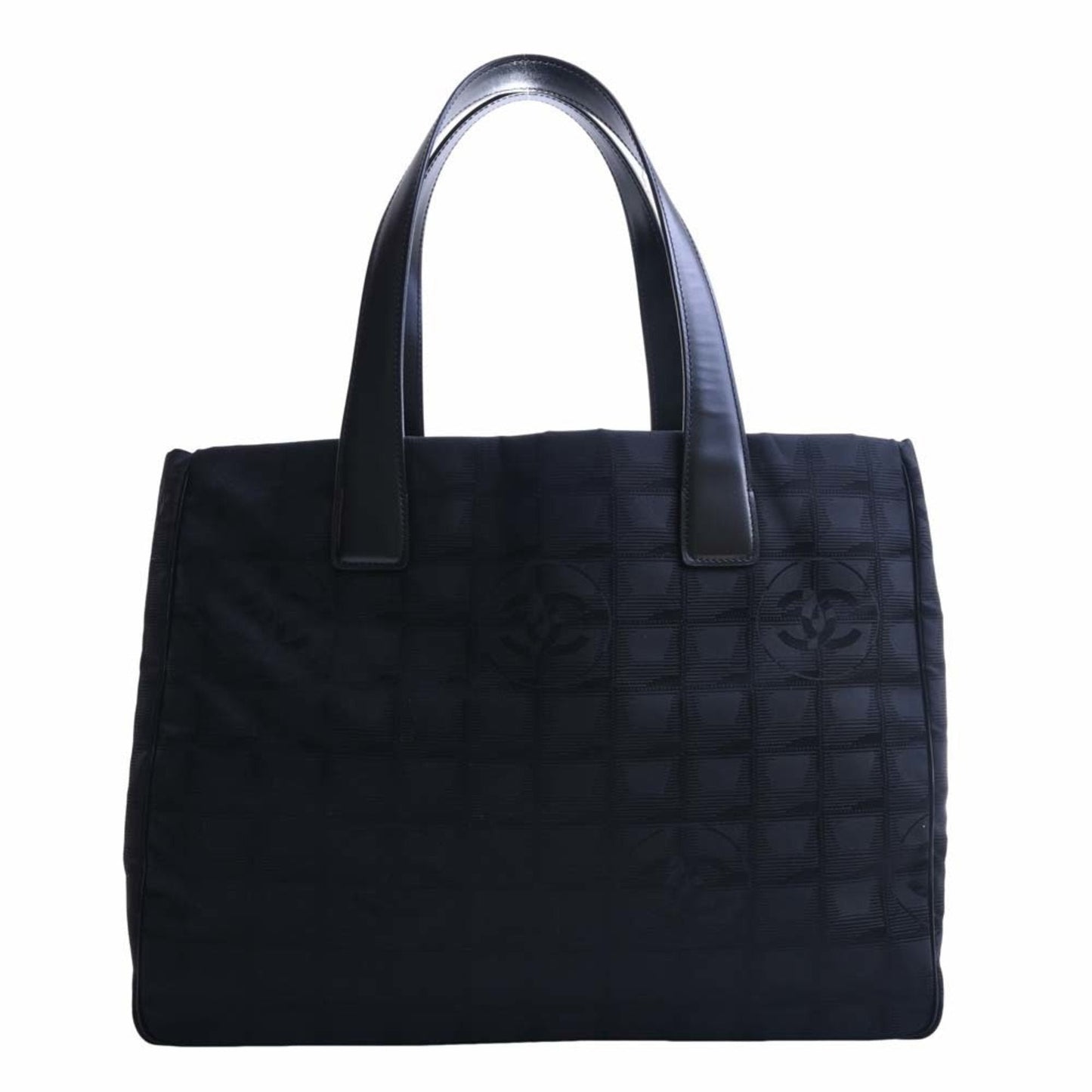Luxury Chanel Nylon New Line MM Tote Bag Black Ladies