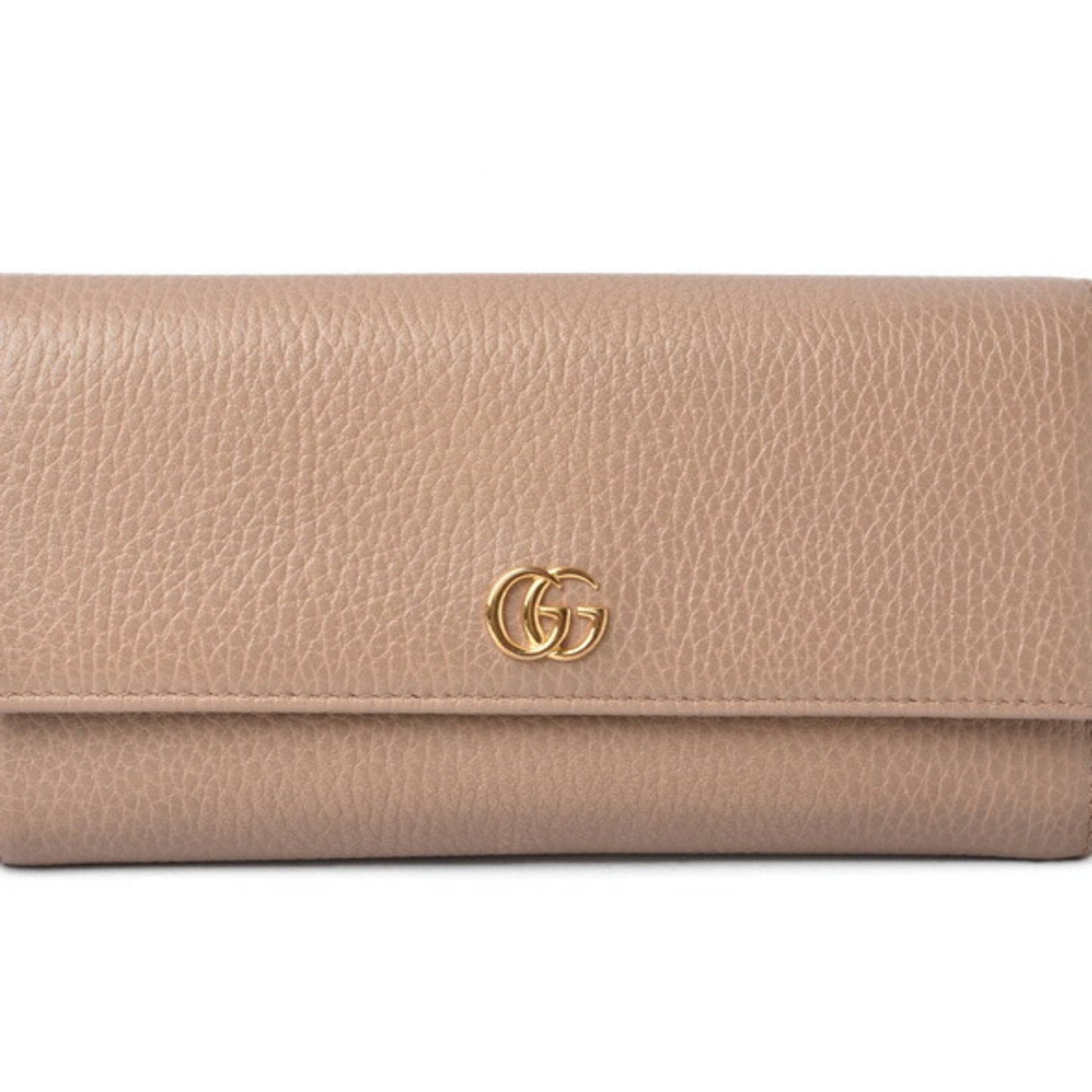 Luxury Gucci wallet Luxury Gucci long / 456116CAO0G5729 Petit Marmont Continental Beige Gold