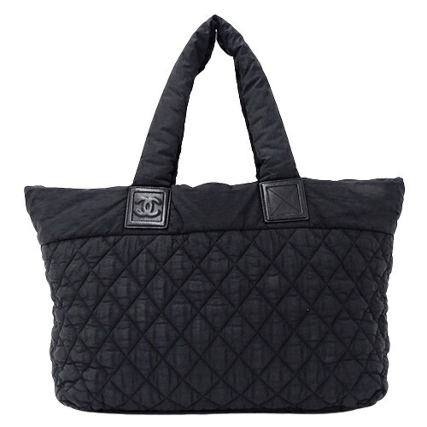 Luxury Chanel Bag Coco Coon Tote GM Women's Handbag Nylon Black Quilting