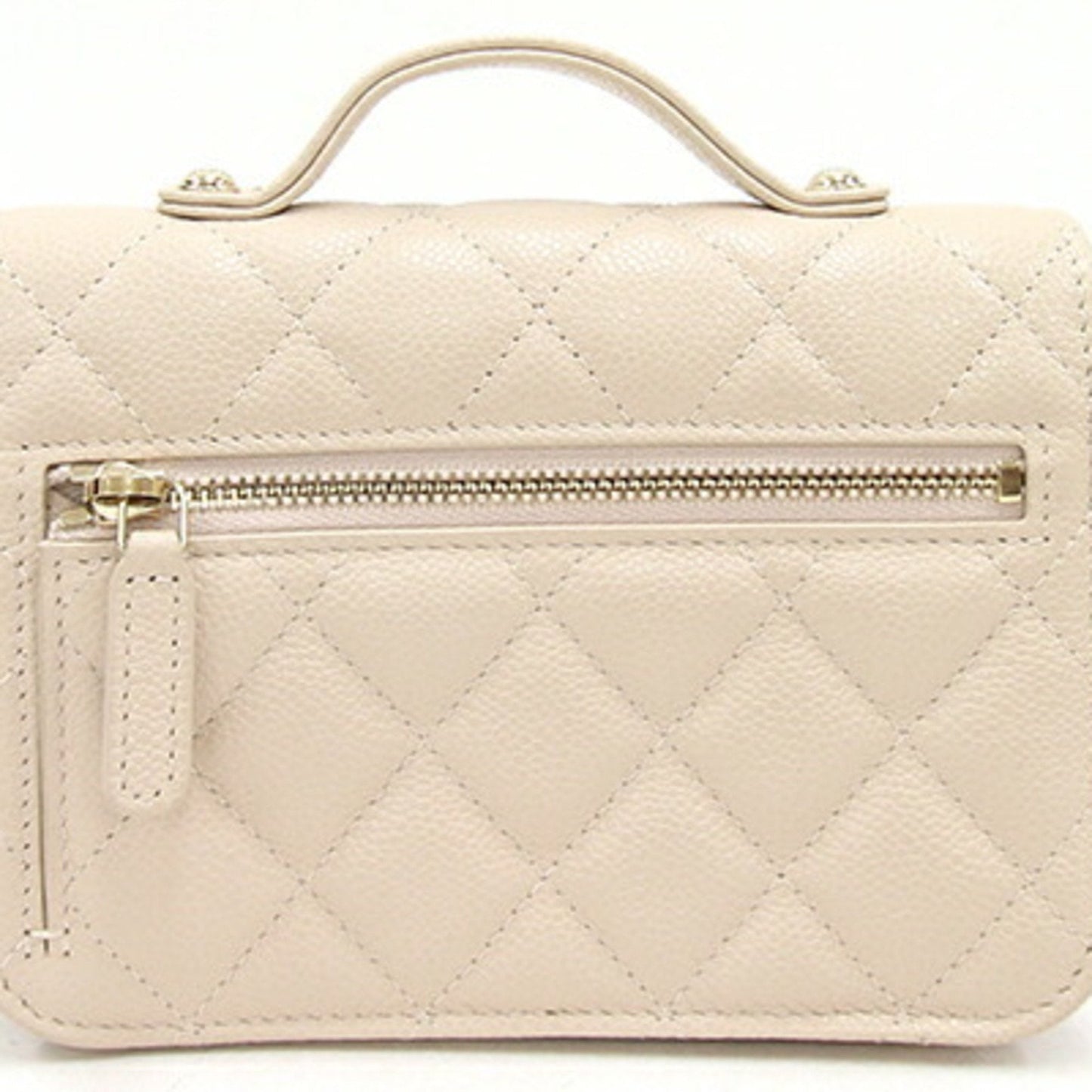 Luxury Chanel Handbag Matelasse Infinity AP2914 Light Beige Caviar Skin Women's Chain Bag Quilting Diamond Stitch Coco Mark