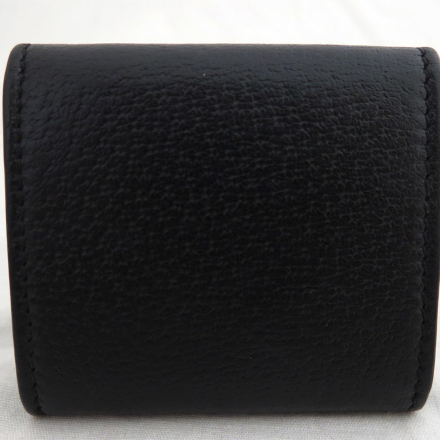 Luxury Gucci coin case wallet GG Marmont leather/metal black x gold unisex 473959