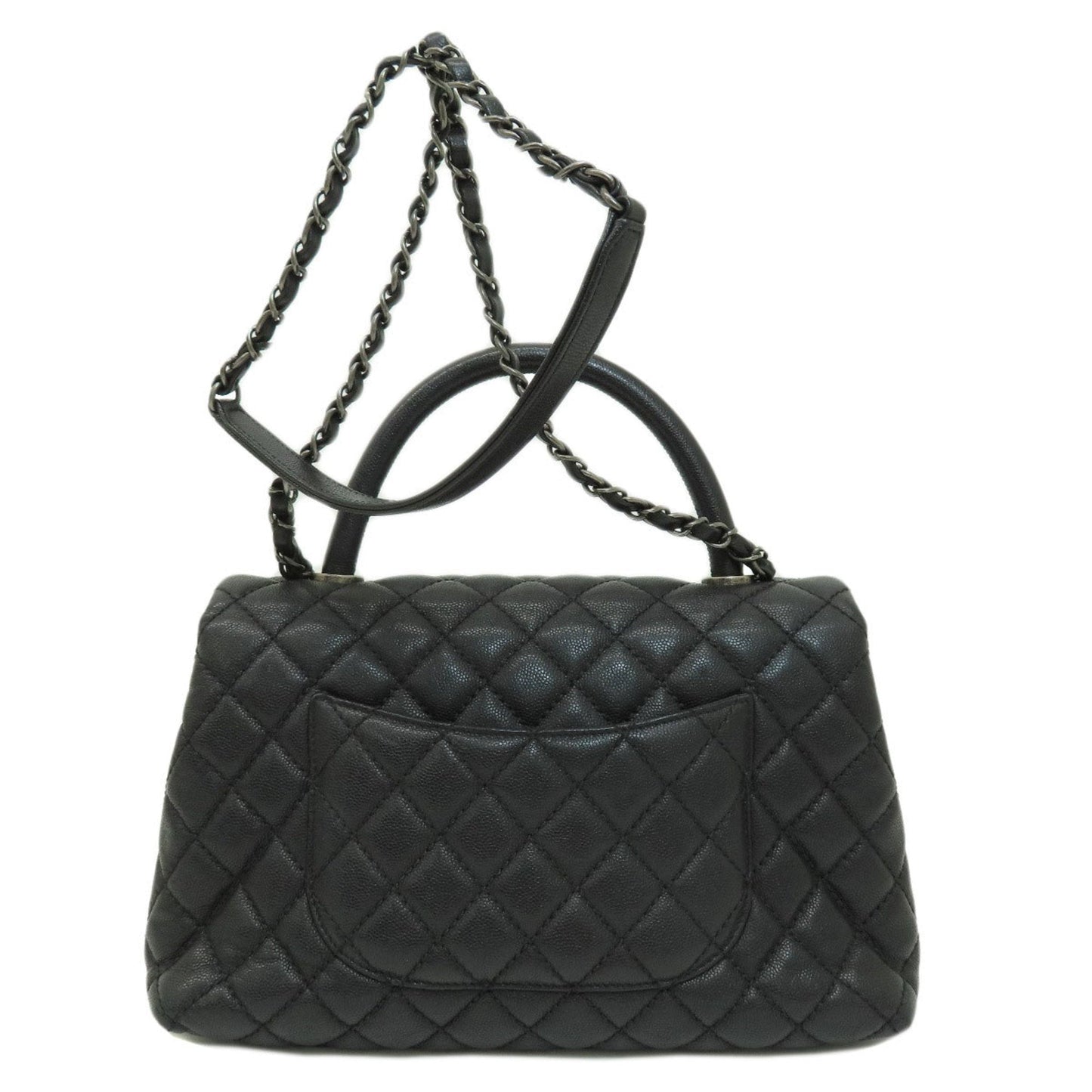Luxury Chanel Matelasse Handbag Caviar Skin Women's