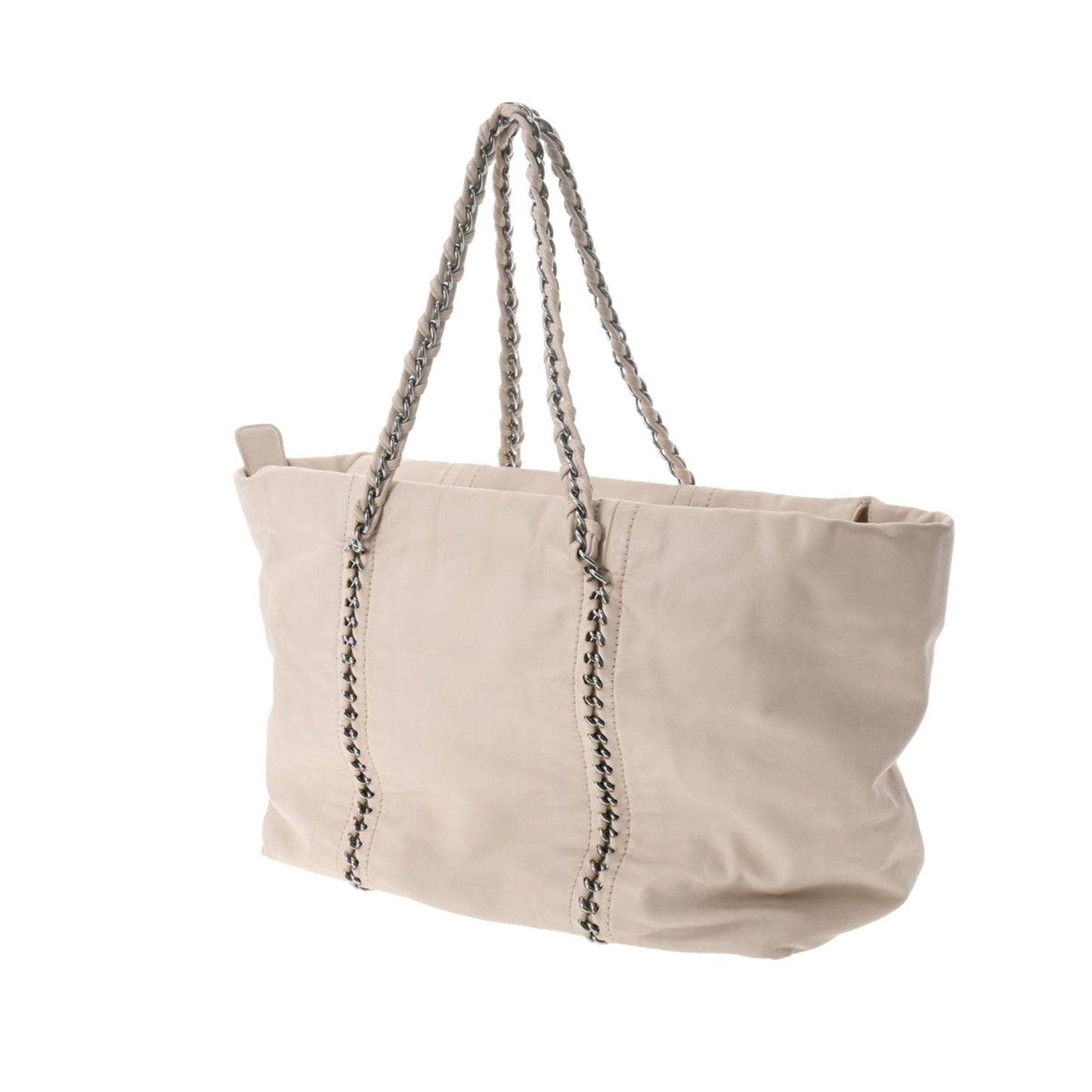 Luxury Chanel luxury line chain bag beige A31574 ladies leather tote