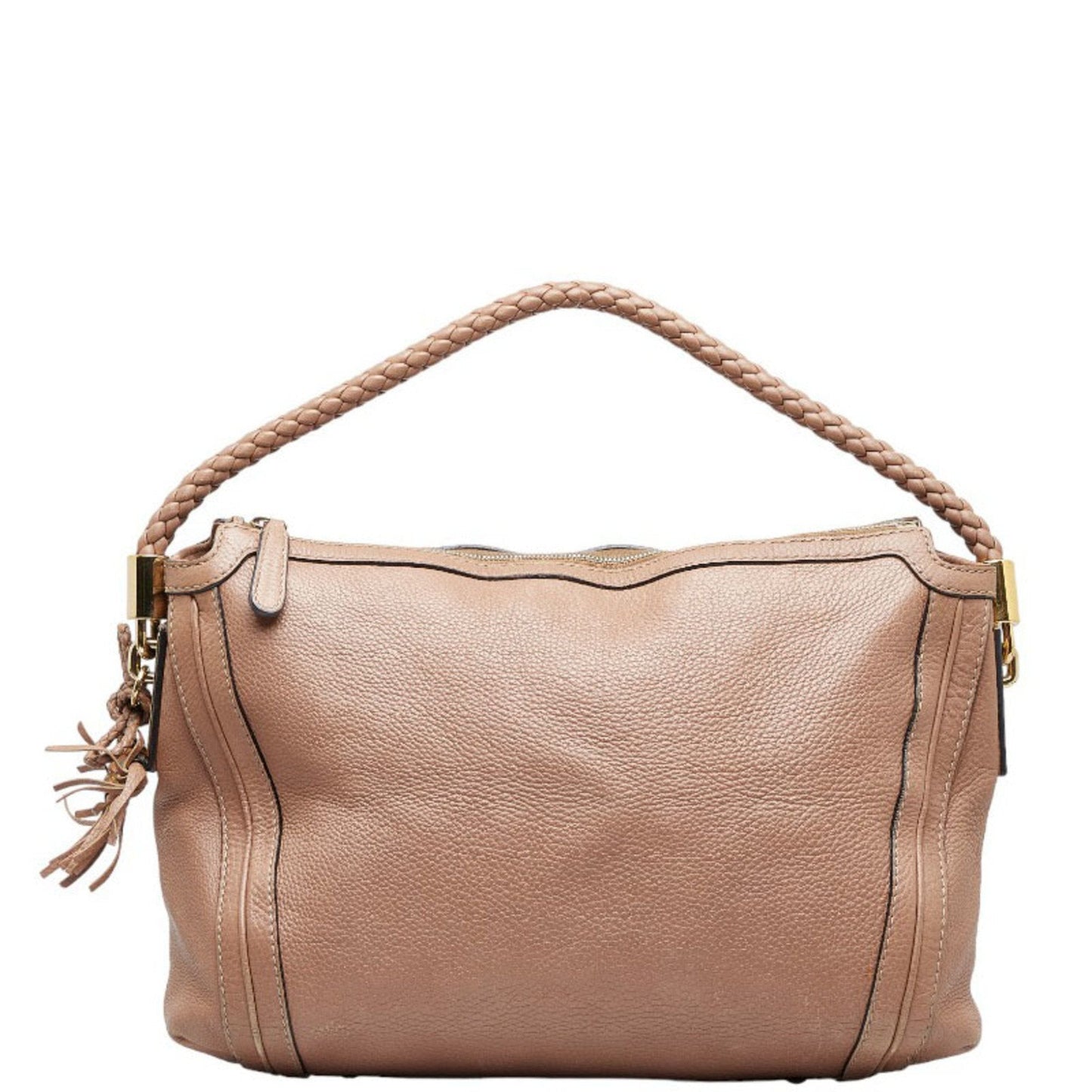 Luxury Gucci Bamboo Bella Handbag One Shoulder Bag 269949 Pink Beige Leather Women's
