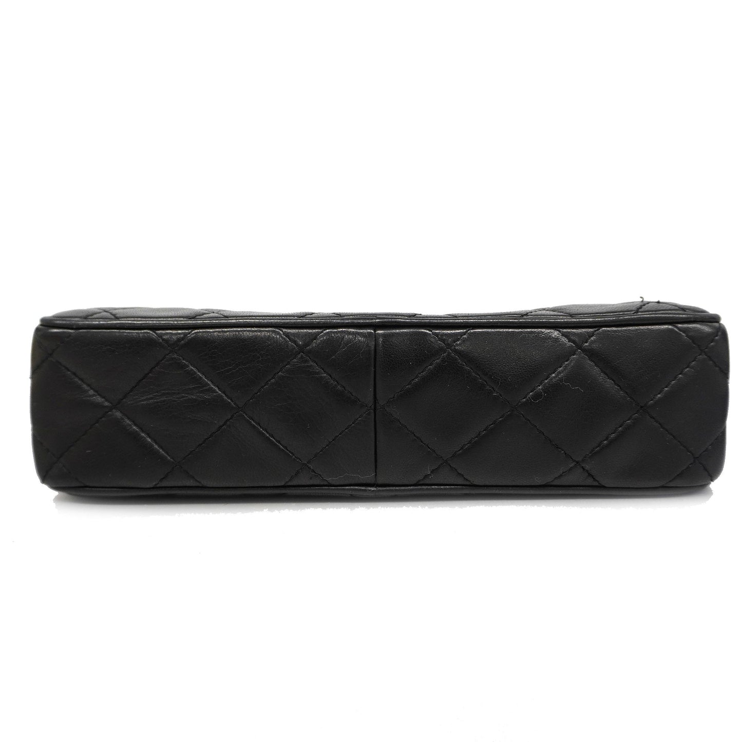 CHANEL[3bd5058]   Shoulder Bag Matelasse Chain Shoulder with Fringe Lambskin Black Gold metal