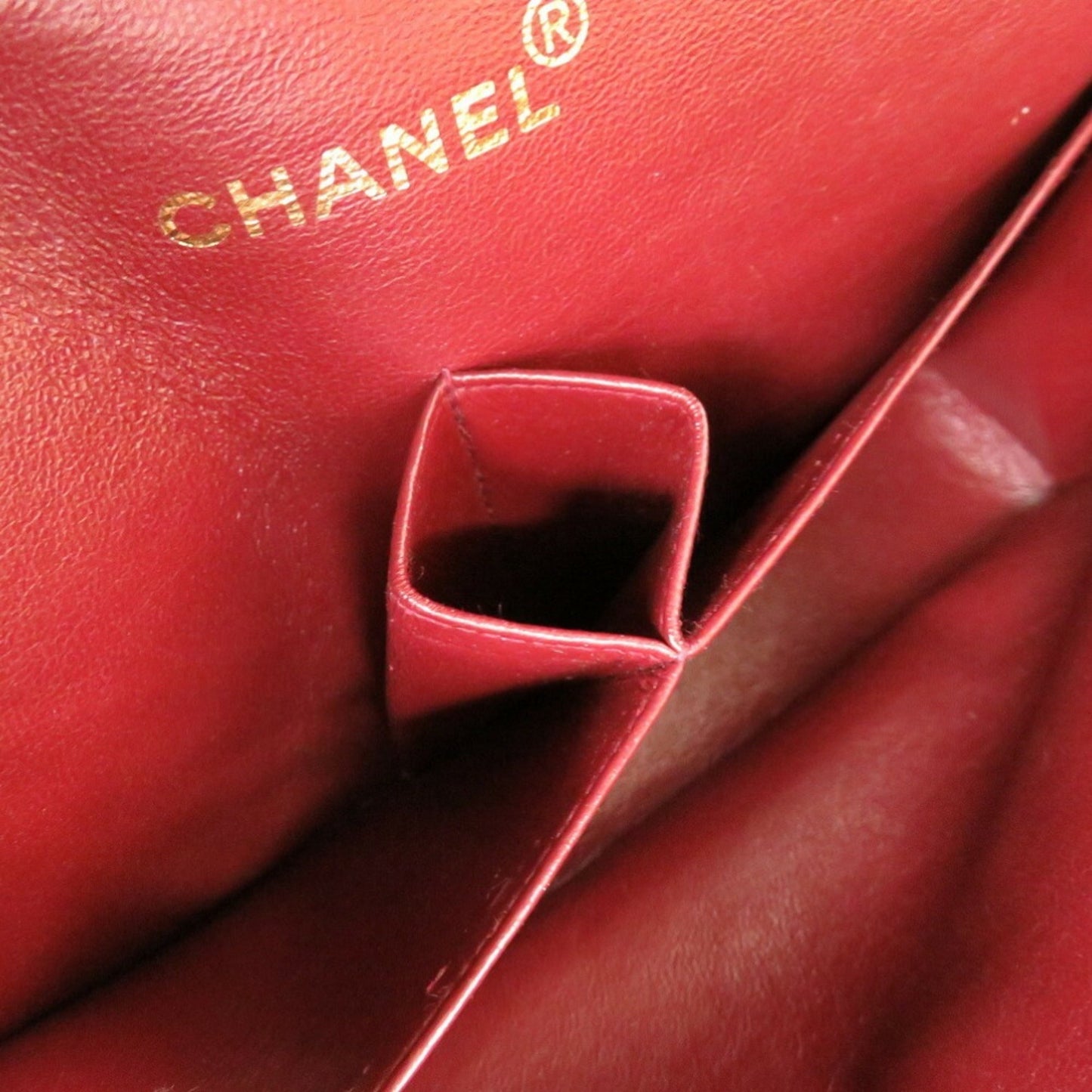 CHANEL Matelasse Lambskin Black Double Flap No.4 Gold Chain Shoulder Bag