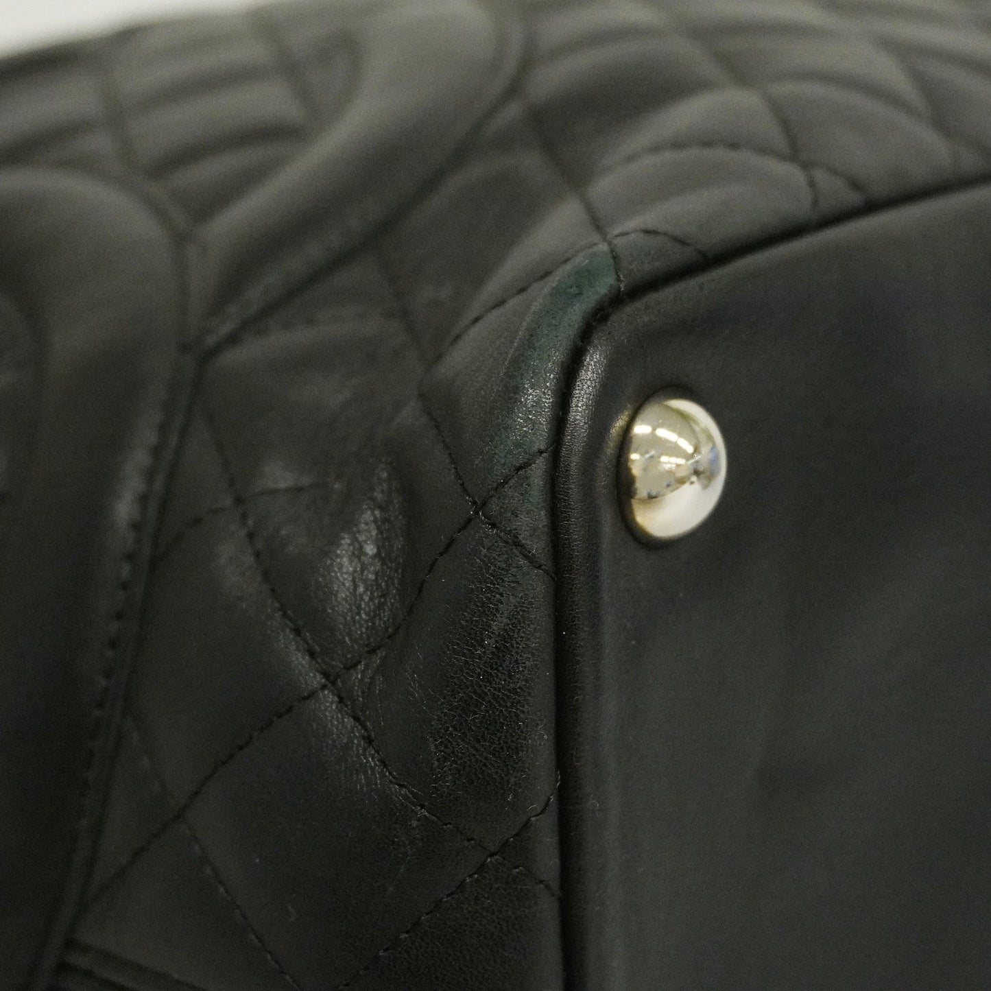 CHANEL  Ligne Cambon Tote Bag Women's Leather Tote Bag Black