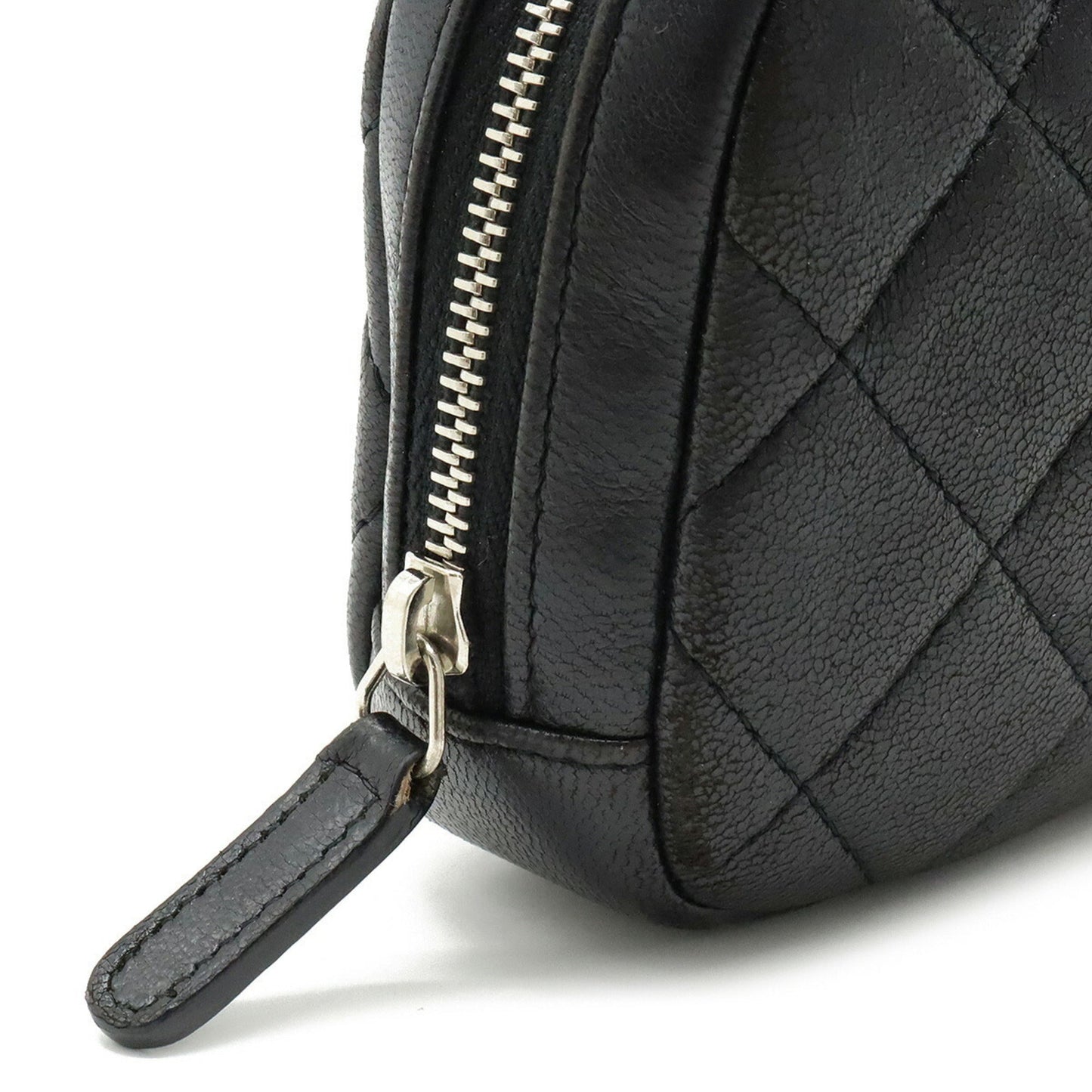 Luxury Chanel Matelasse Cocomark Multi Pouch Lambskin Leather Black A80909