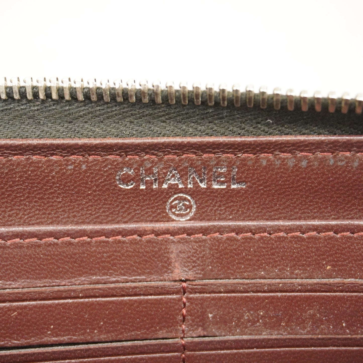 CHANEL  Matelasse Long Wallet Silver Metal Fittings Women's Lambskin Black
