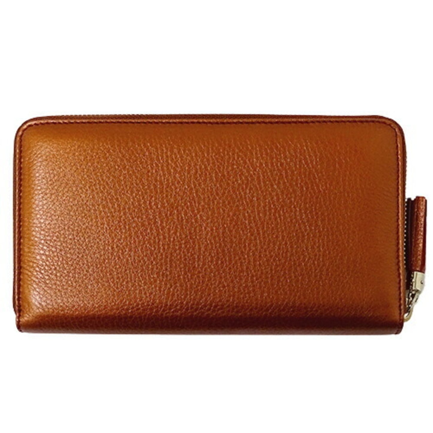 Luxury Gucci Wallet Women's Long Soho Leather Orange 308280 Metallic Tassel Round
