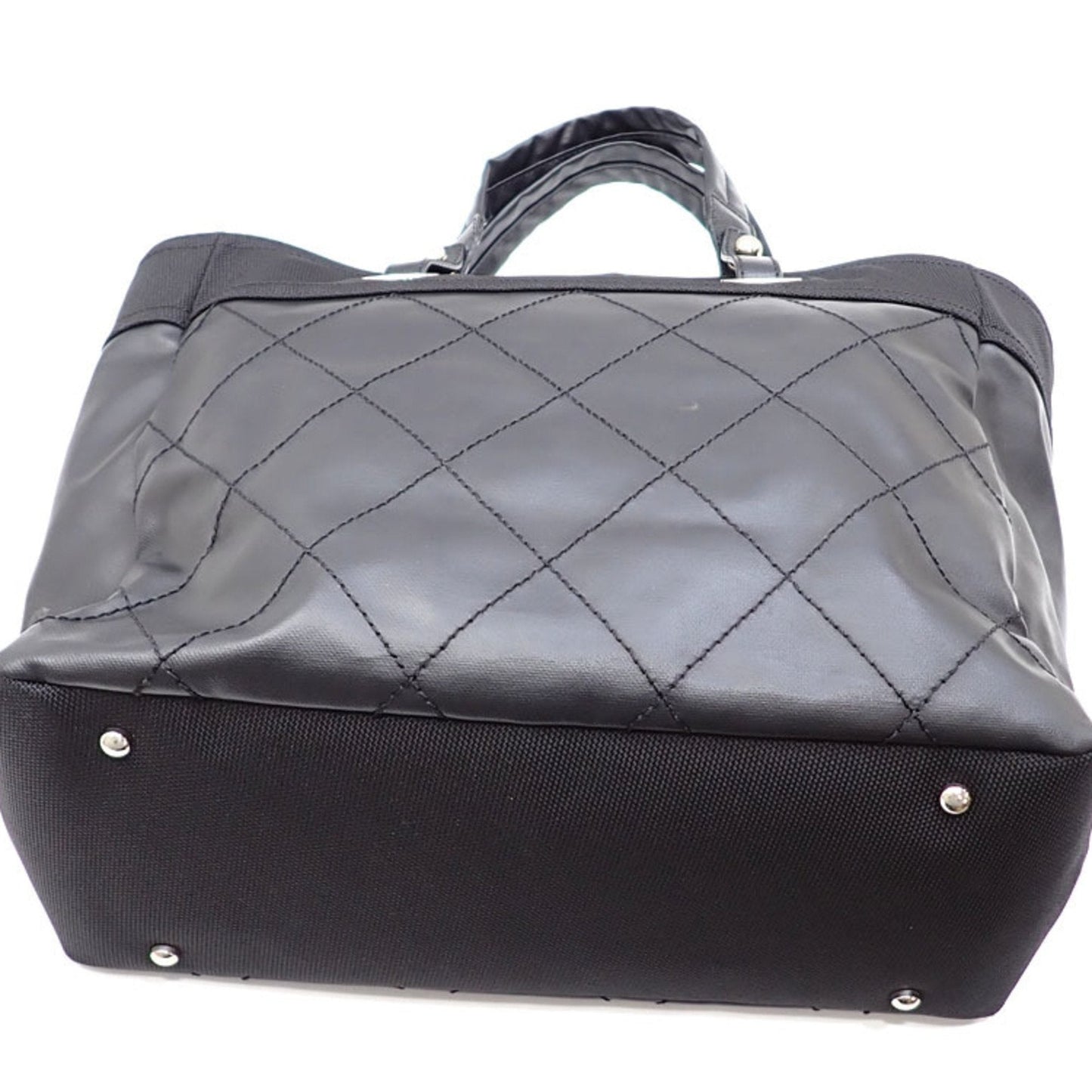 Luxury Chanel A34209 Women's Coated Canvas Tote Bag Black