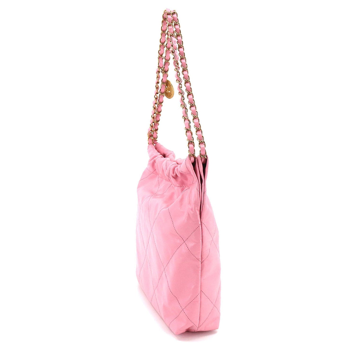 CHANELShoulder Bag with the  22 Small chain shoulder bag leather pink AS3260 porch