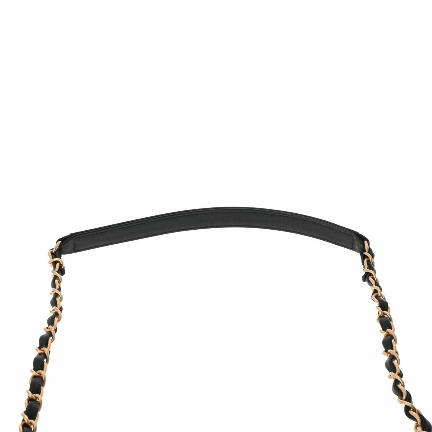 Luxury Chanel matelasse chain shoulder black ladies lambskin bag