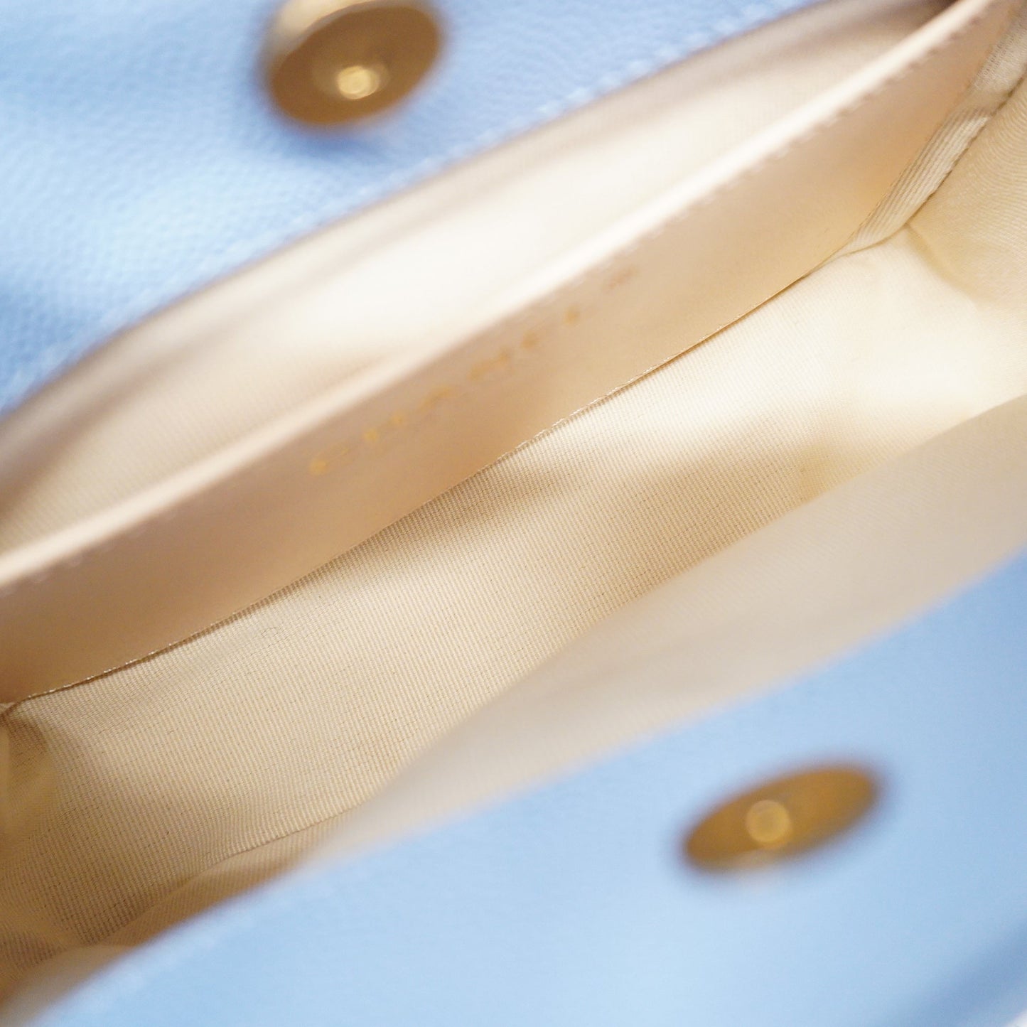 CHANEL  Matelasse Chain Shoulder Women's Caviar Leather Light Blue