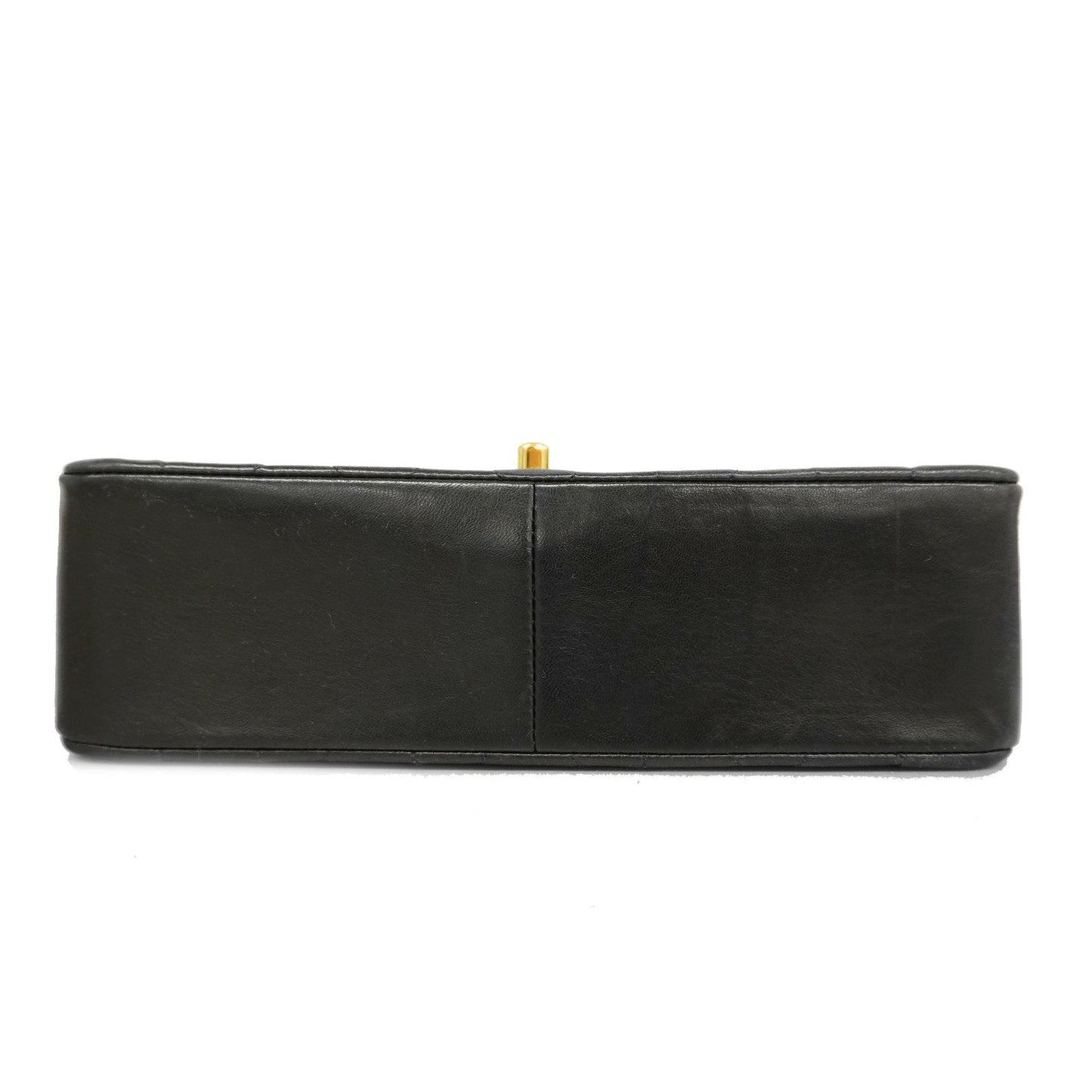 CHANEL[3ca0445]   Shoulder Bag Matelasse Diana Flap Single Chain Lambskin Black Gold metal