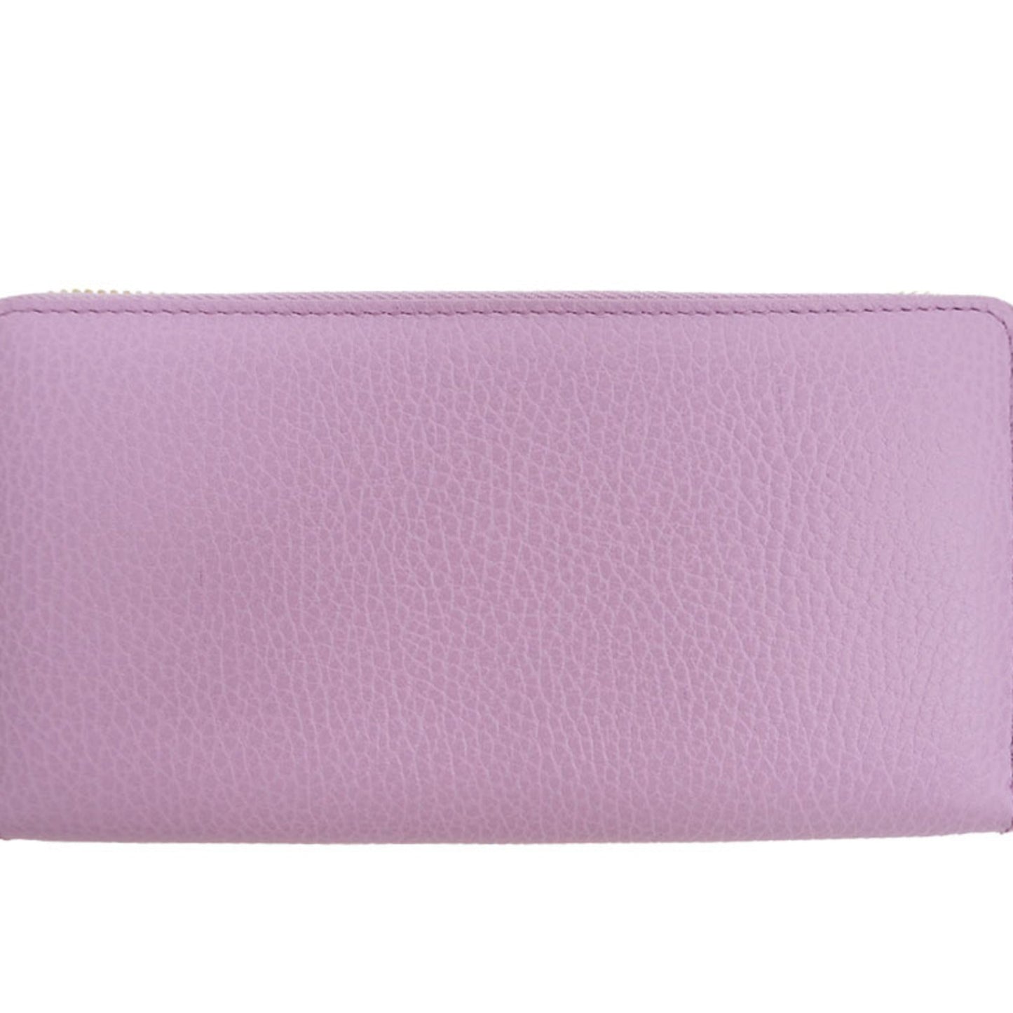 Luxury Gucci 499337 GG Marmont Bosco Zip Around Wallet Round Purse Light Pink Dog Boston Terrier