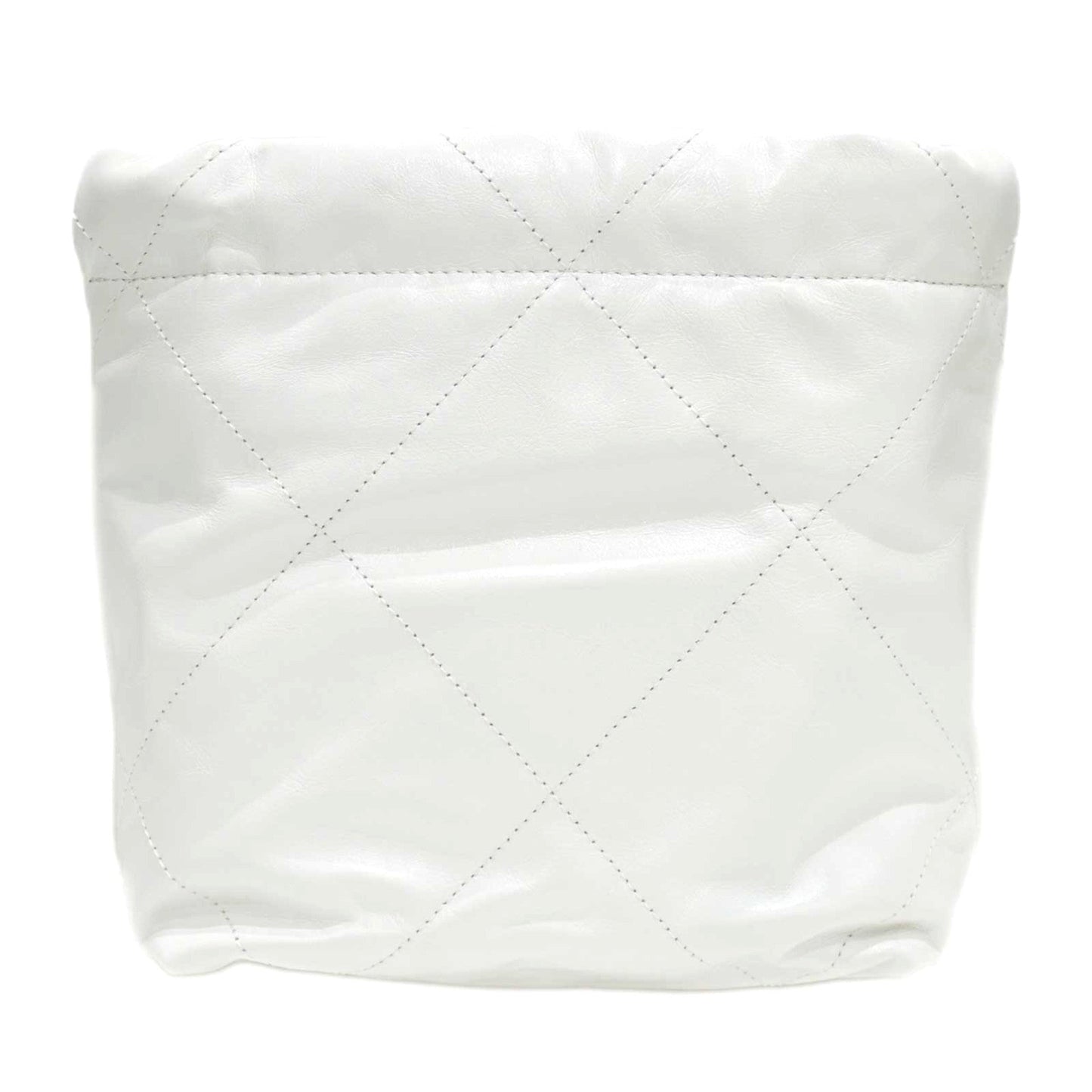 Luxury Chanel 22 Chain Shoulder Bag AS3980 White [G Chain] Calfskin Women's Men's