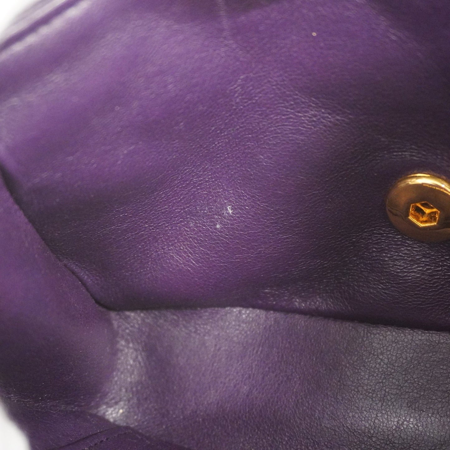 CHANEL[3bd3918-g]  Matelasse Diana Flap Chain Shoulder Suede Shoulder Bag Purple