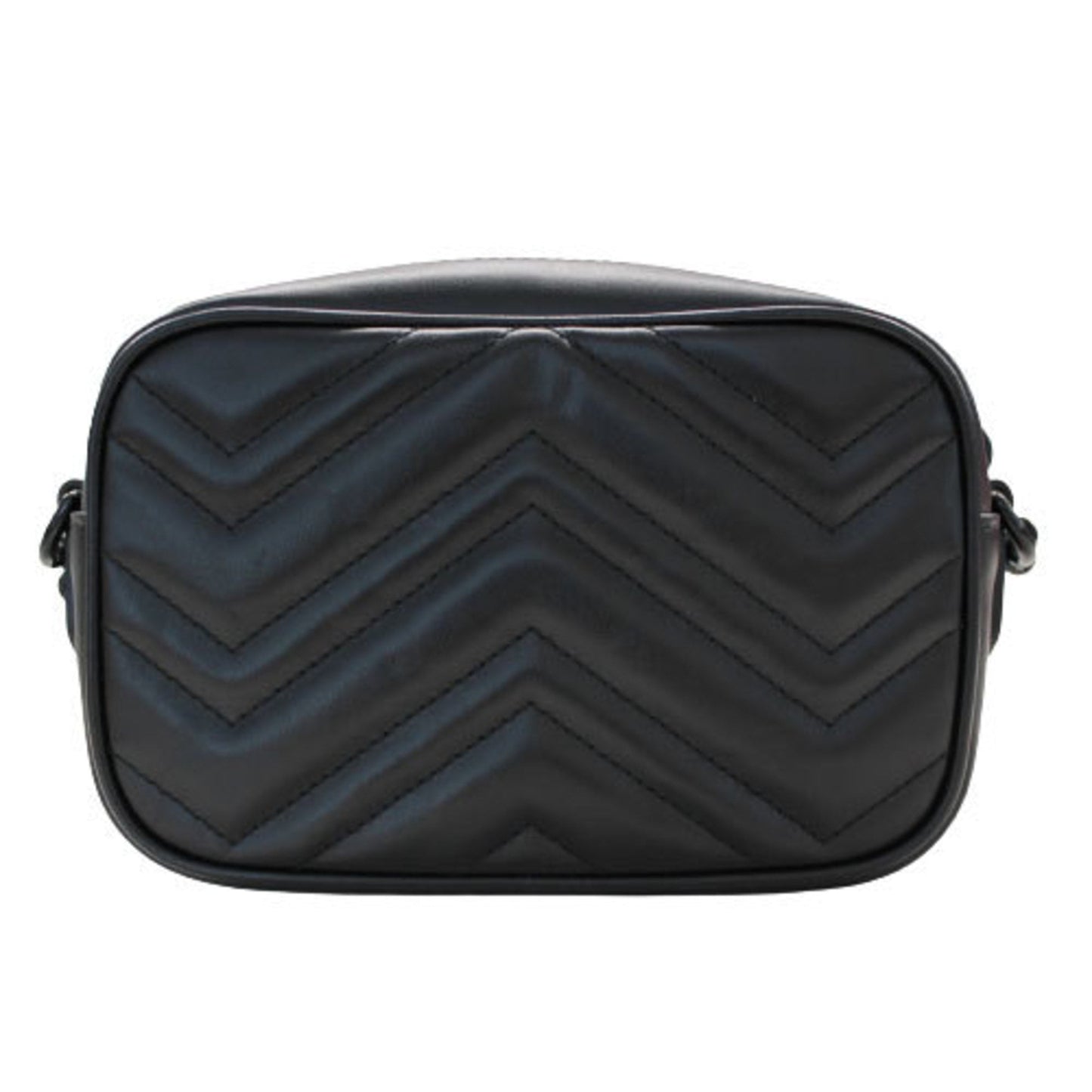 Luxury Gucci Bag Women's GG Marmont Shoulder Leather Black 634936 Quilting
