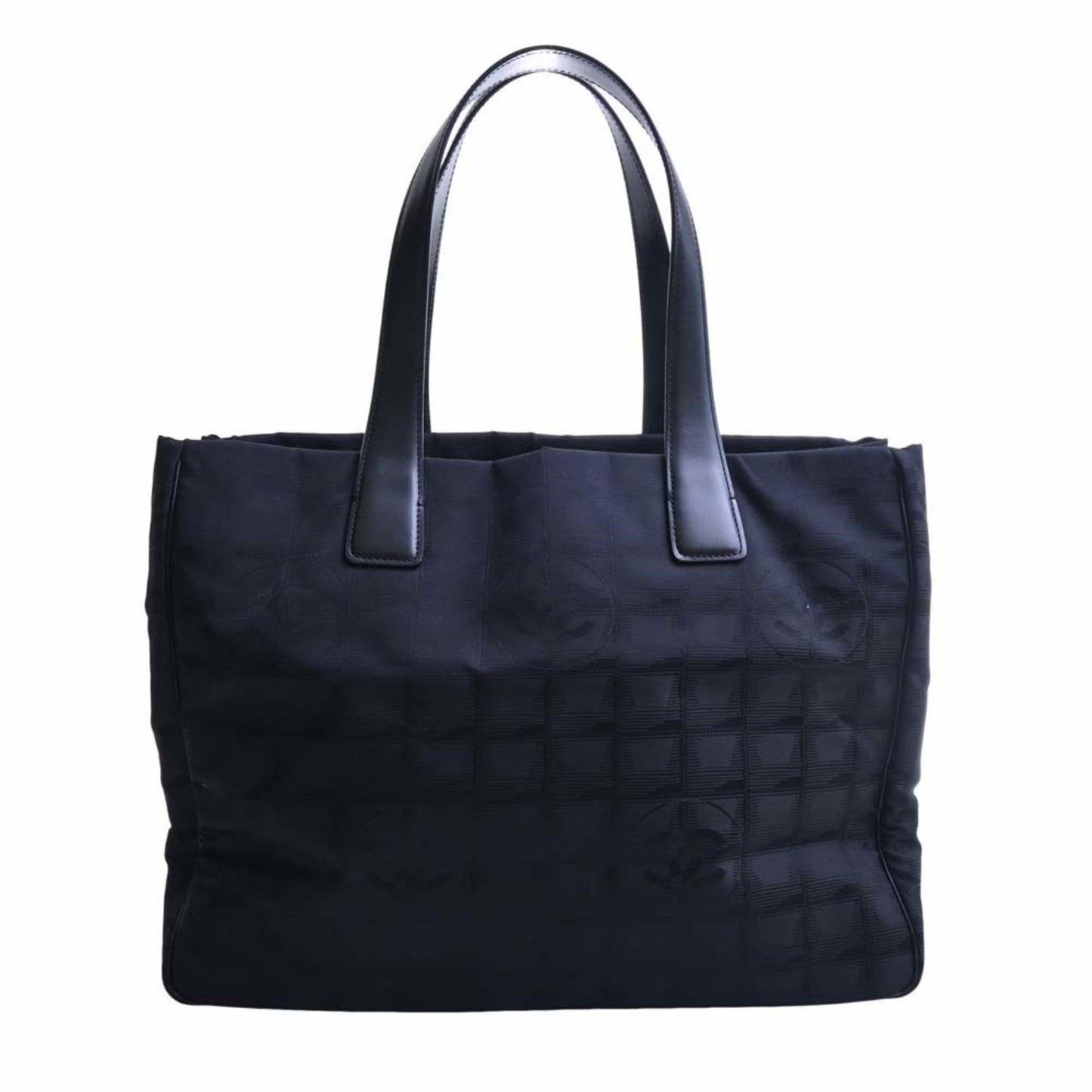 Luxury Chanel Nylon New Line MM Tote Bag Black Ladies