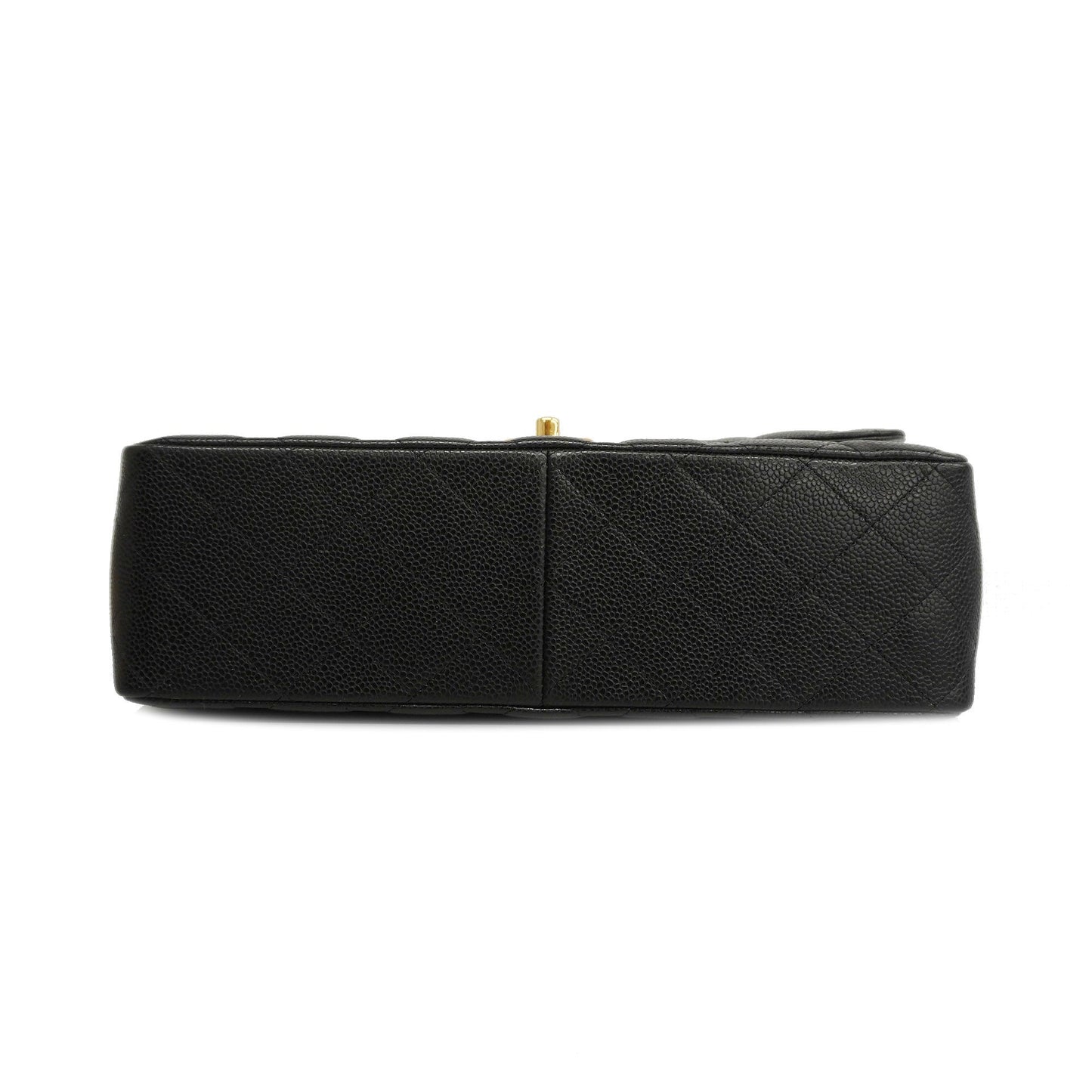CHANEL[3bd4366-e-g]   Big Matelasse W Flap W Chain Women's Caviar Leather Shoulder Bag
