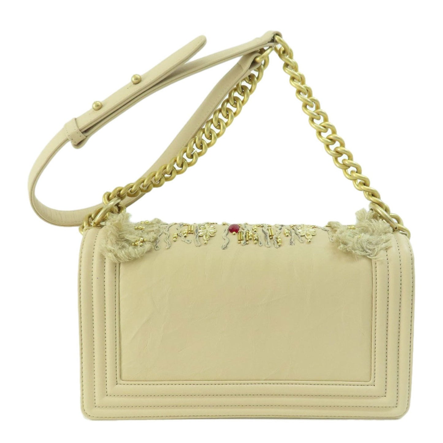 Luxury Chanel Boy  Bijou Shoulder Bag Calf Women's