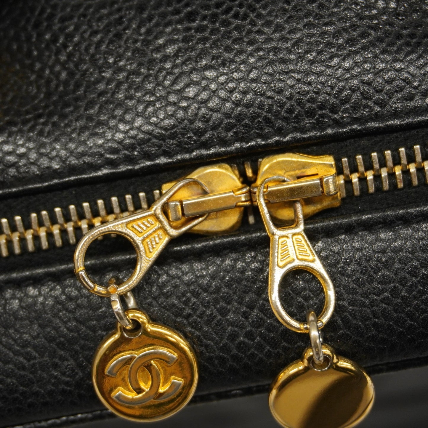 CHANEL  2WAY Bag Women's Caviar Leather Handbag,Shoulder Bag Black