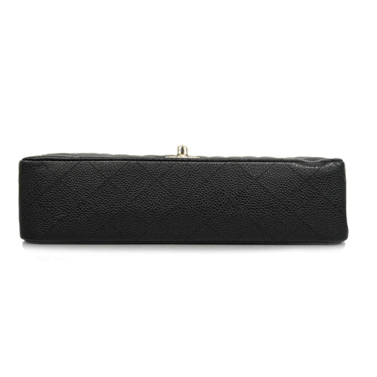 CHANEL  Matelasse W Flap W Chain Lambskin Women's Leather Shoulder Bag Black