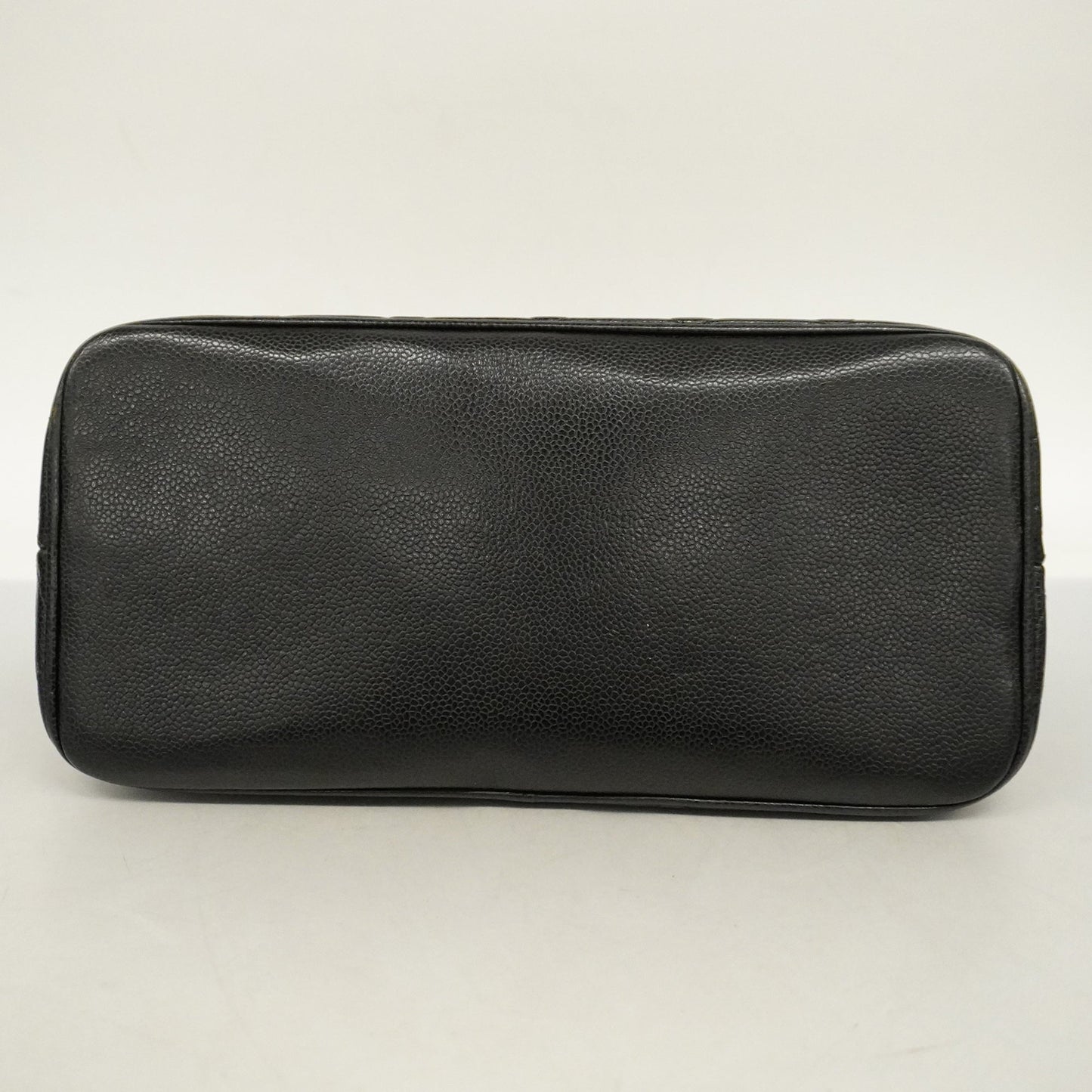 CHANELAuth  Reprint Tote Women's Caviar Leather Tote Bag Black