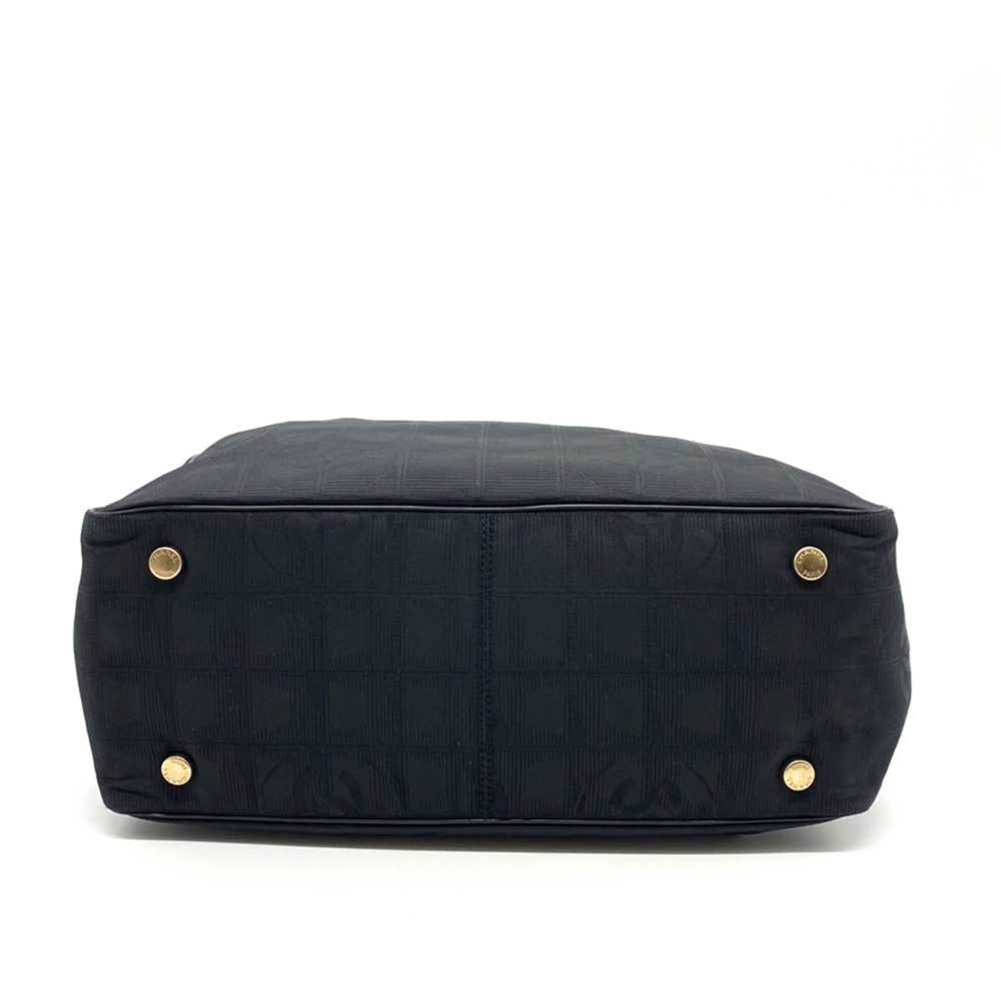 Luxury Chanel Bag New Line Tote PM Black Champagne Handbag Ladies Nylon Canvas x Leather A20457