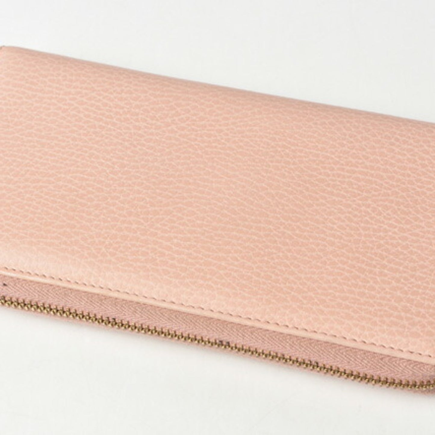 Luxury Gucci Wallet Luxury Gucci Long / Petit Marmont Leather Pink Beige Round 456117