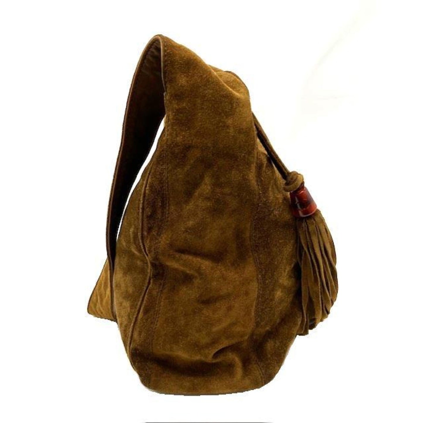 Luxury Chanel Shoulder bag suede brown one shoulder here mark