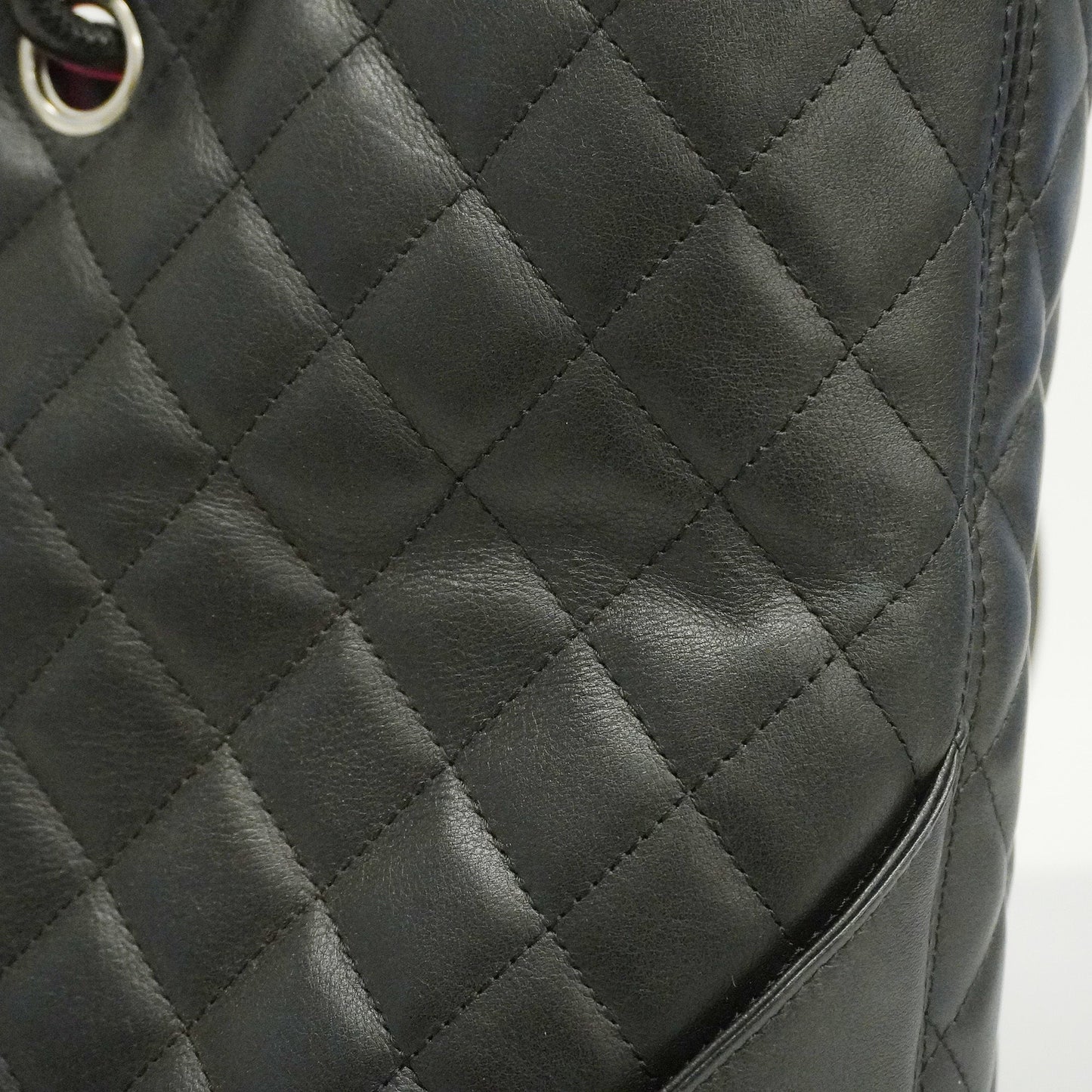 CHANEL  Ligne Cambon Tote Bag Women's Leather Tote Bag Black