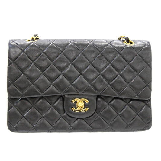 CHANEL matelasse lambskin chain shoulder bag double flap
